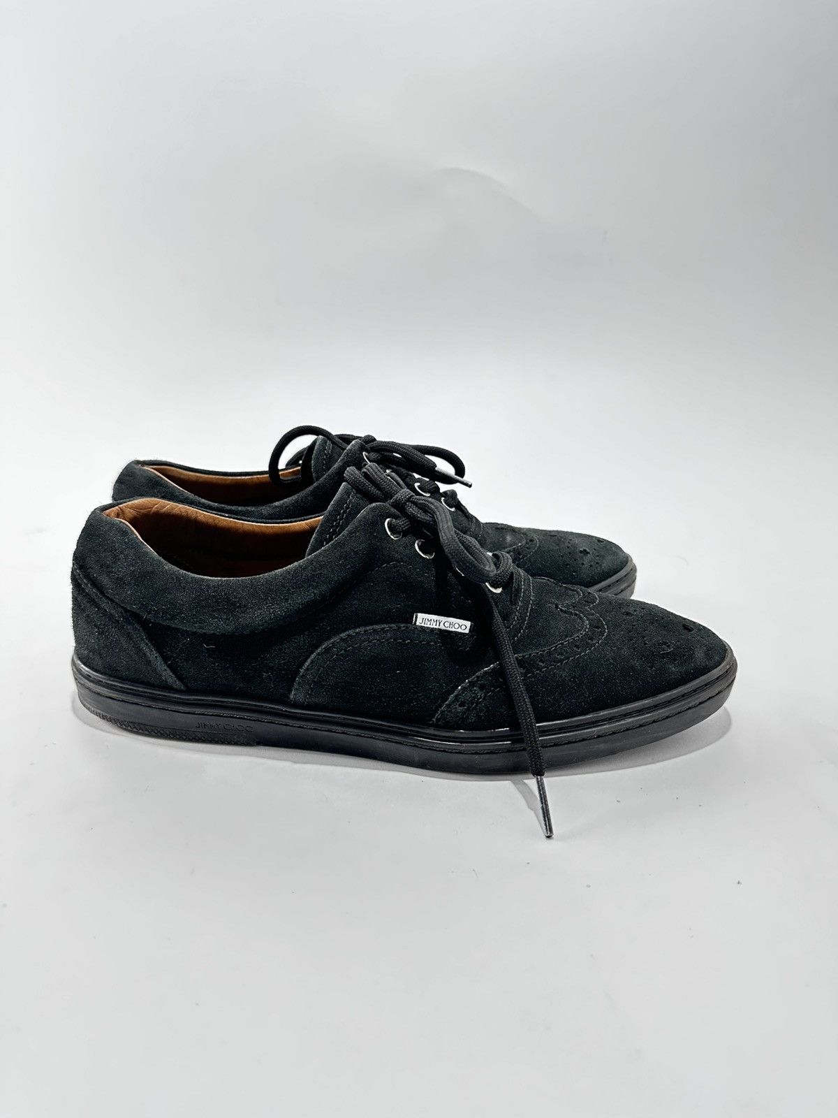 Jimmy Choo Jimmy Choo Brian Black Suede Laced Shoe Size 43Eu. Size US 10 / EU 43 - 1 Thumbnail