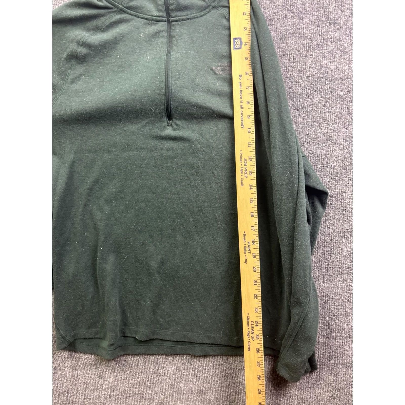 The North Face VINTAGE: The North Face FlashDry Pullover Mens XL Green 1/4 Zip Long Sleeve Hiking Top Size US XL / EU 56 / 4 - 4 Thumbnail