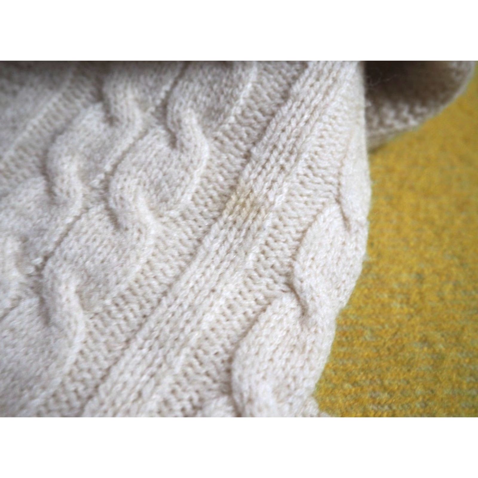 Jantzen VTG 70s 80s Jantzen Ivory Cream Cable Knit Acrylic Fisherman Pullover Sweater XL Men's Wool? Size US XL / EU 56 / 4 - 7 Thumbnail