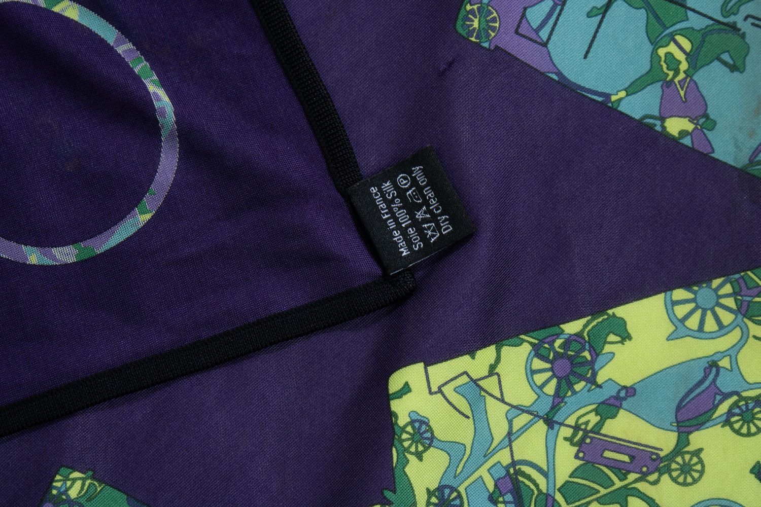 Hermes Hermes, Kelly horse carriage silk scarf in purple Size ONE SIZE - 5 Thumbnail