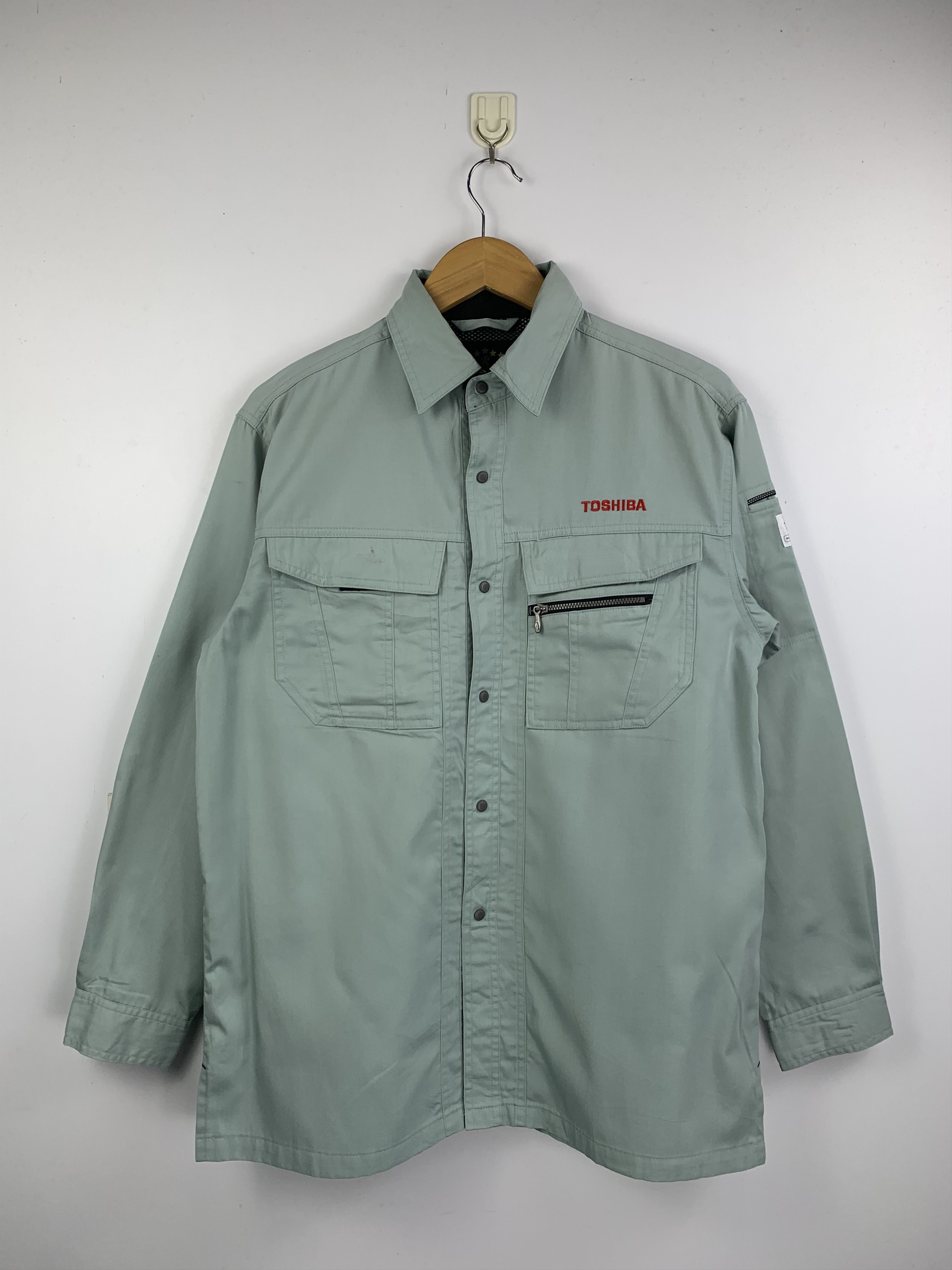 Japanese Brand Vintage Japanese Brand Toshiba Worker Jacket J1616 Size US L / EU 52-54 / 3 - 1 Thumbnail