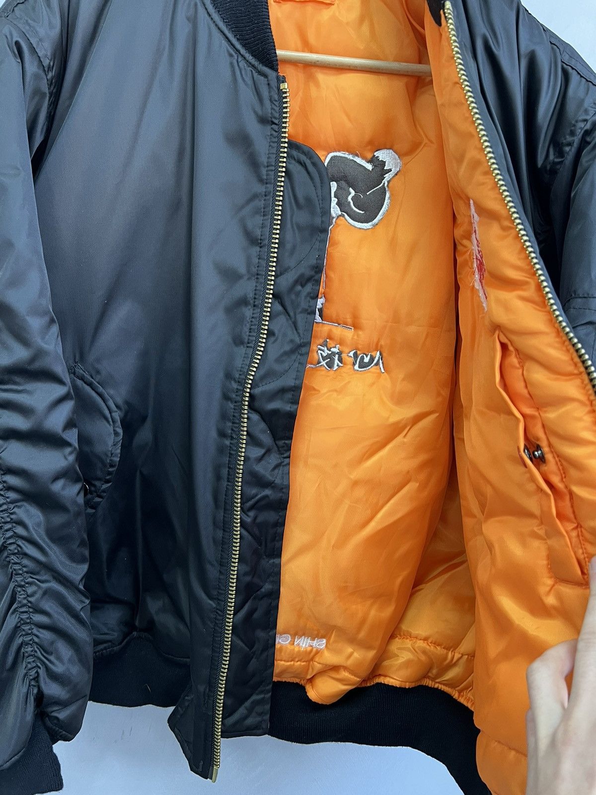 Japanese Brand Vtg MA-1 Man Intermediate BALENCIAGA STYLE Bomber Jacket Size US L / EU 52-54 / 3 - 7 Thumbnail