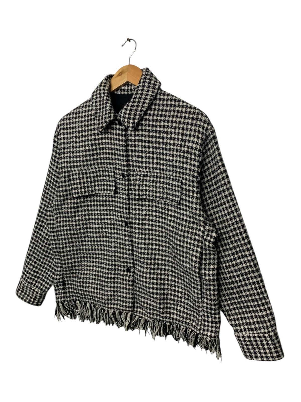 Japanese Brand × Zara Rare Zara Wool Jacket Snap Button Ups Size XS / US 0-2 / IT 36-38 - 2 Thumbnail