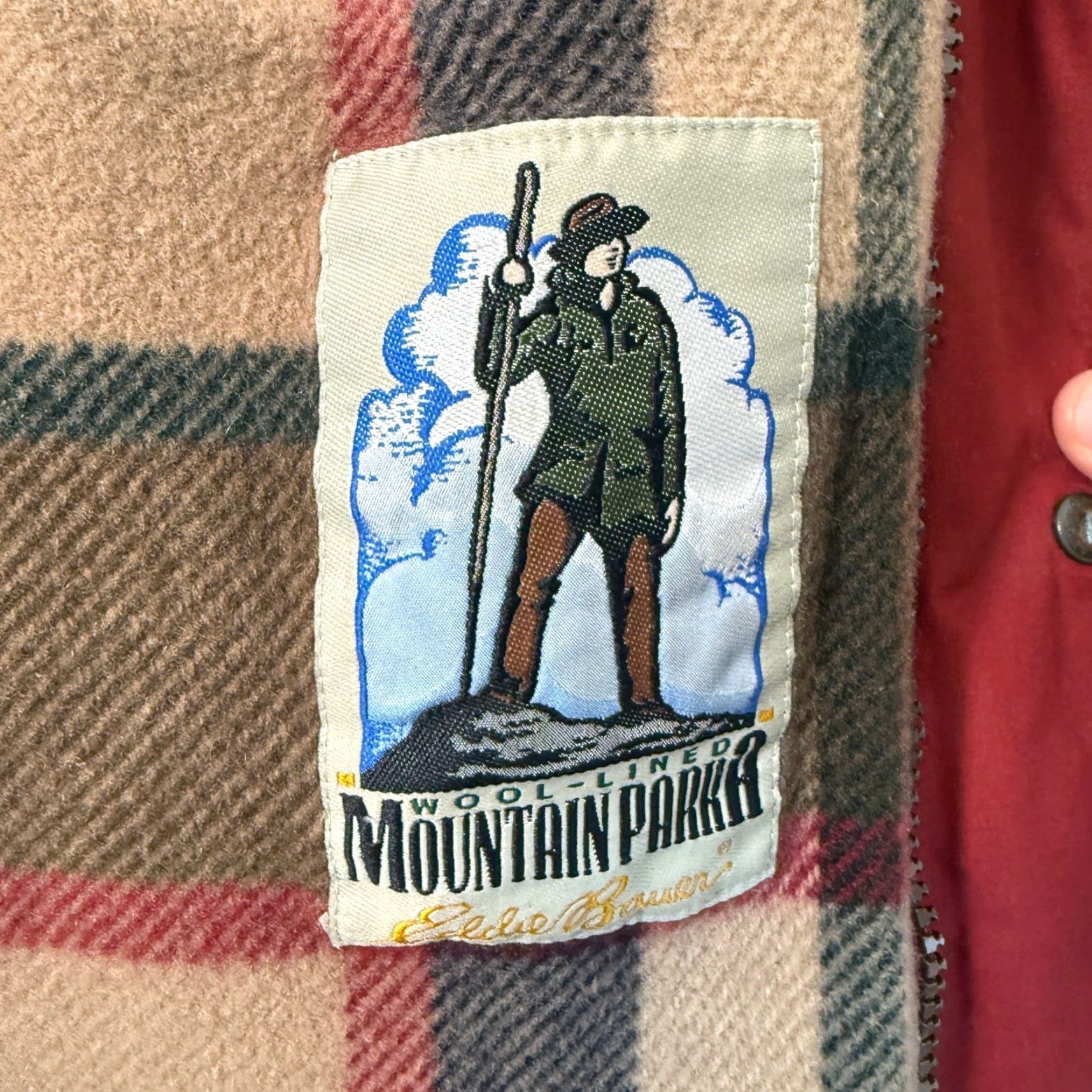 Eddie Bauer VINTAGE Eddie Bauer Mountain Parka Jacket Mens XXL Red Plaid Lined Wool Field Coat Size US XXL / EU 58 / 5 - 7 Thumbnail