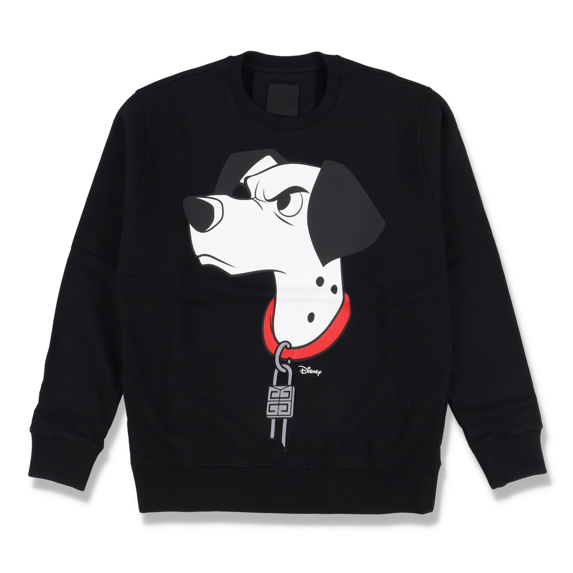 image of X Disney Black Dalmatian Print Sweatshirt, Men's (Size Large)