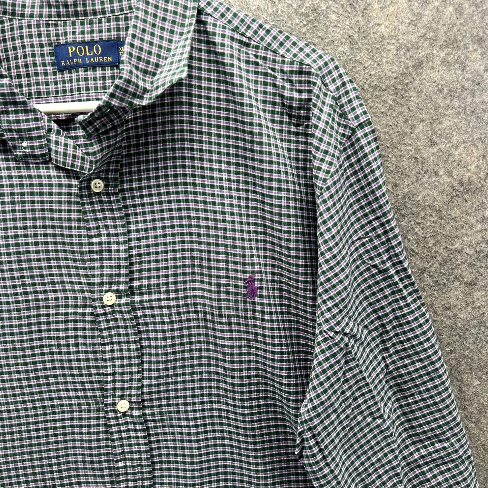 Polo Ralph Lauren Polo Ralph Lauren Shirt Mens XL Green Check OCBD Button Oxford Woven Vintage Size US XL / EU 56 / 4 - 6 Thumbnail