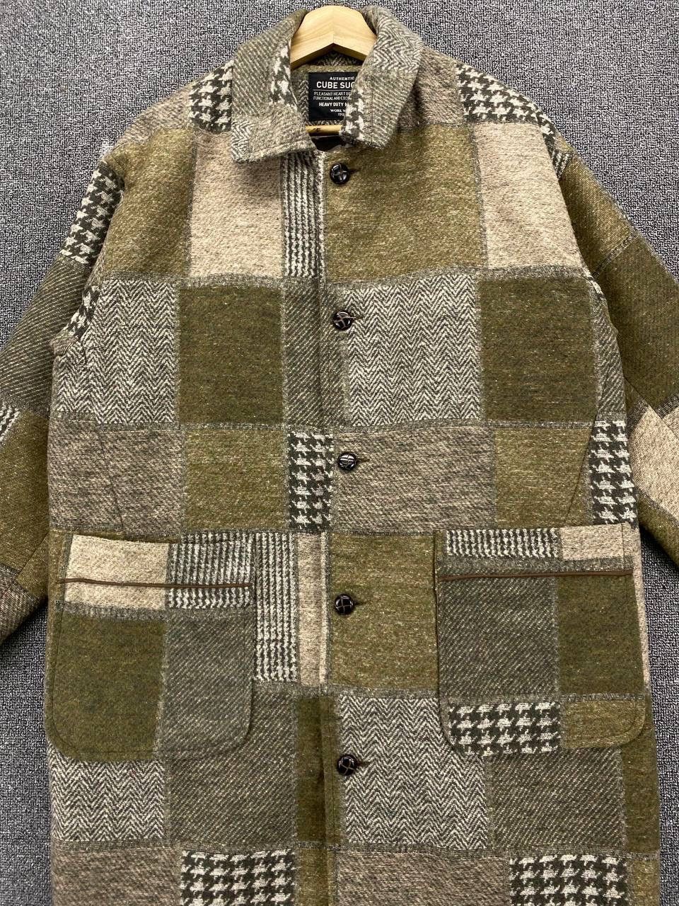 Japanese Brand Vintage Cube Sugar Patchwork Kapital Inspired Long Jacket Size US M / EU 48-50 / 2 - 5 Thumbnail