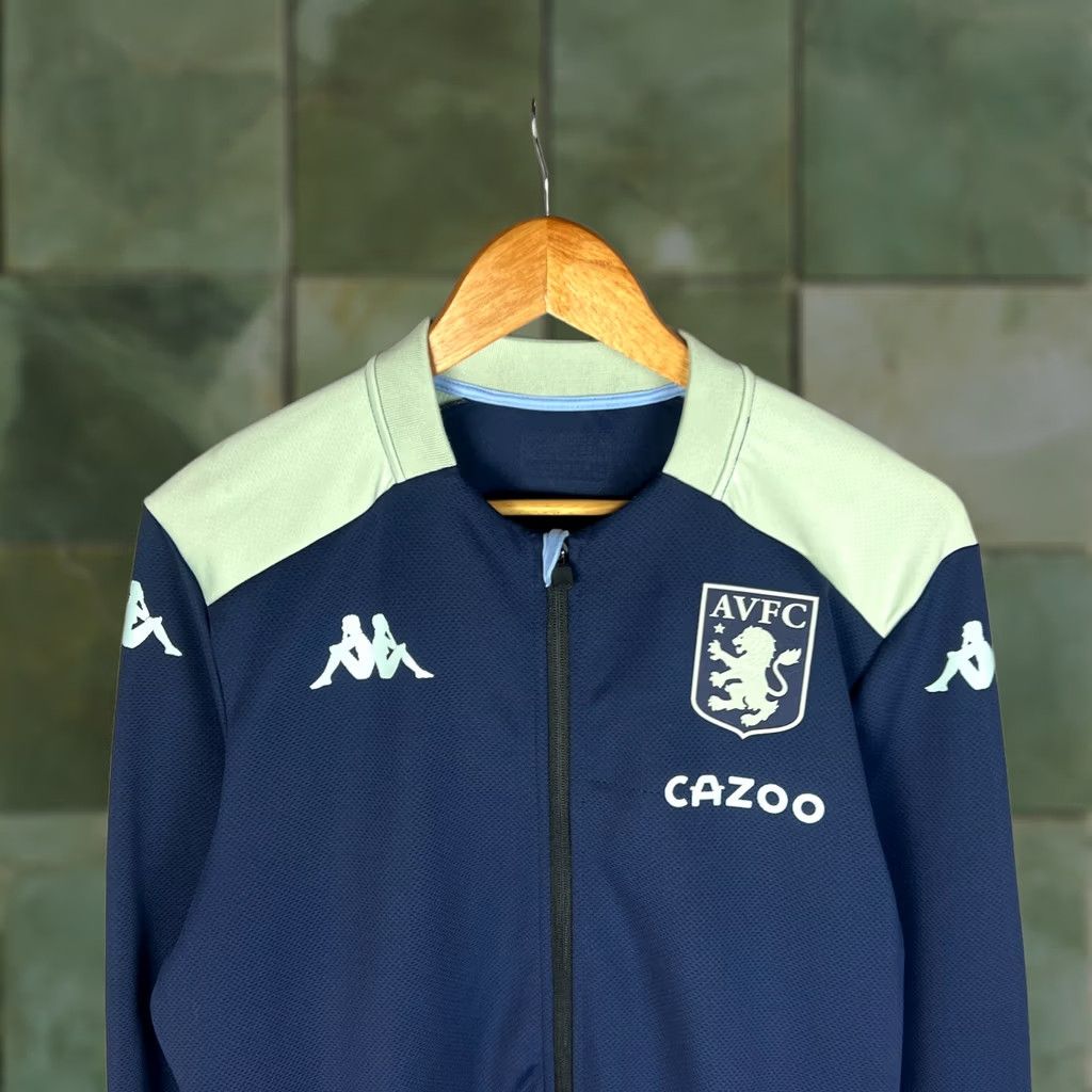 Kappa Kappa Aston Villa AVFC Casio Bomber Track Jacket M/L Blue Polyester Men’s Jacket Track Blue M/L Size US L / EU 52-54 / 3 - 1 Thumbnail