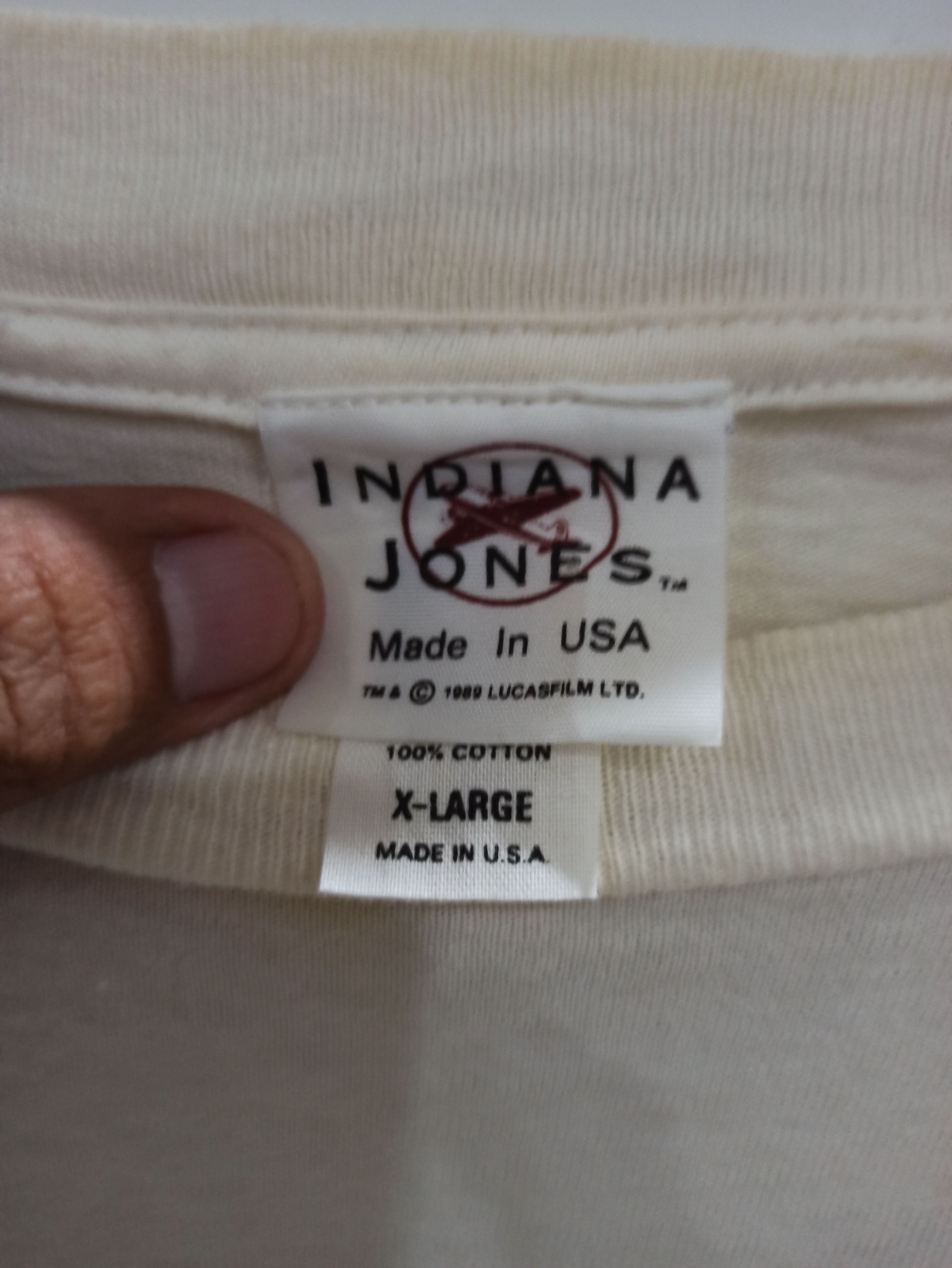 Disney × Vintage Vintage official Disney Indiana Jones movie shirt Size US XL / EU 56 / 4 - 3 Thumbnail