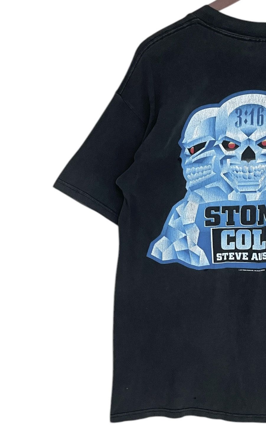 Vintage Vintage Wrestling WWF Stone Cold T-shirt 1990s Size US L / EU 52-54 / 3 - 3 Thumbnail