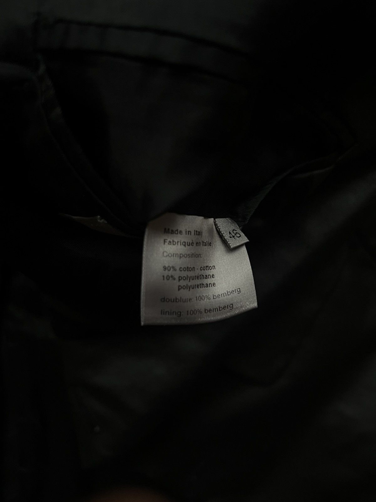 Dior Dior Homme SS04 Strip Waxed Blazer Size 46S - 6 Thumbnail