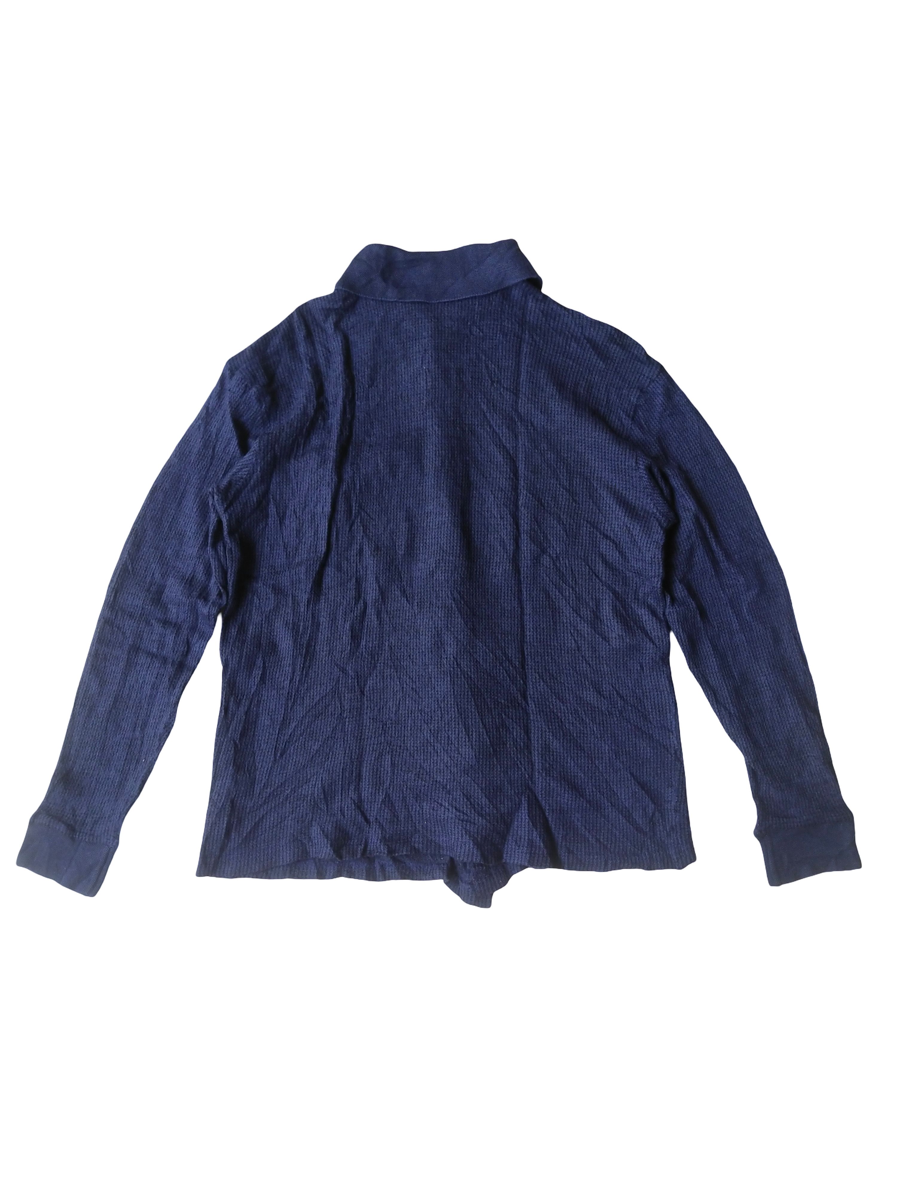Lamborghini Tonino Lamborghini Italy Navy Merino Wool Blend Knit Shirt Size L / US 10 / IT 46 - 5 Thumbnail