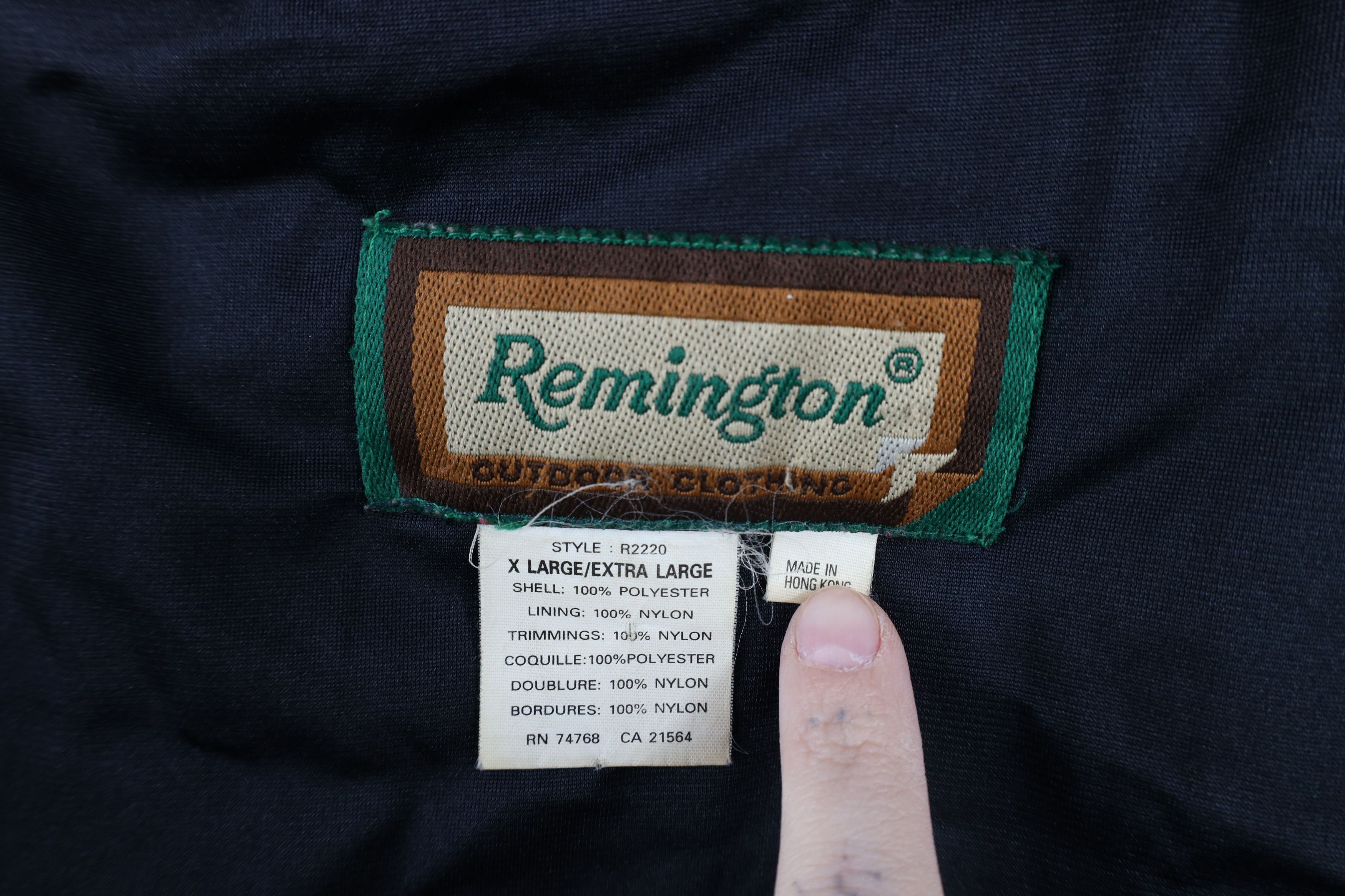 Vintage Vintage 90s Remington Camouflage Fleece Hooded Parka Jacket Size US XL / EU 56 / 4 - 9 Thumbnail