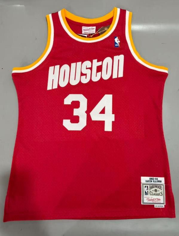 NBA Hakeem Olajuwon Jersey 34 Houston Rockets Jersey Size US M / EU 48-50 / 2 - 1 Thumbnail
