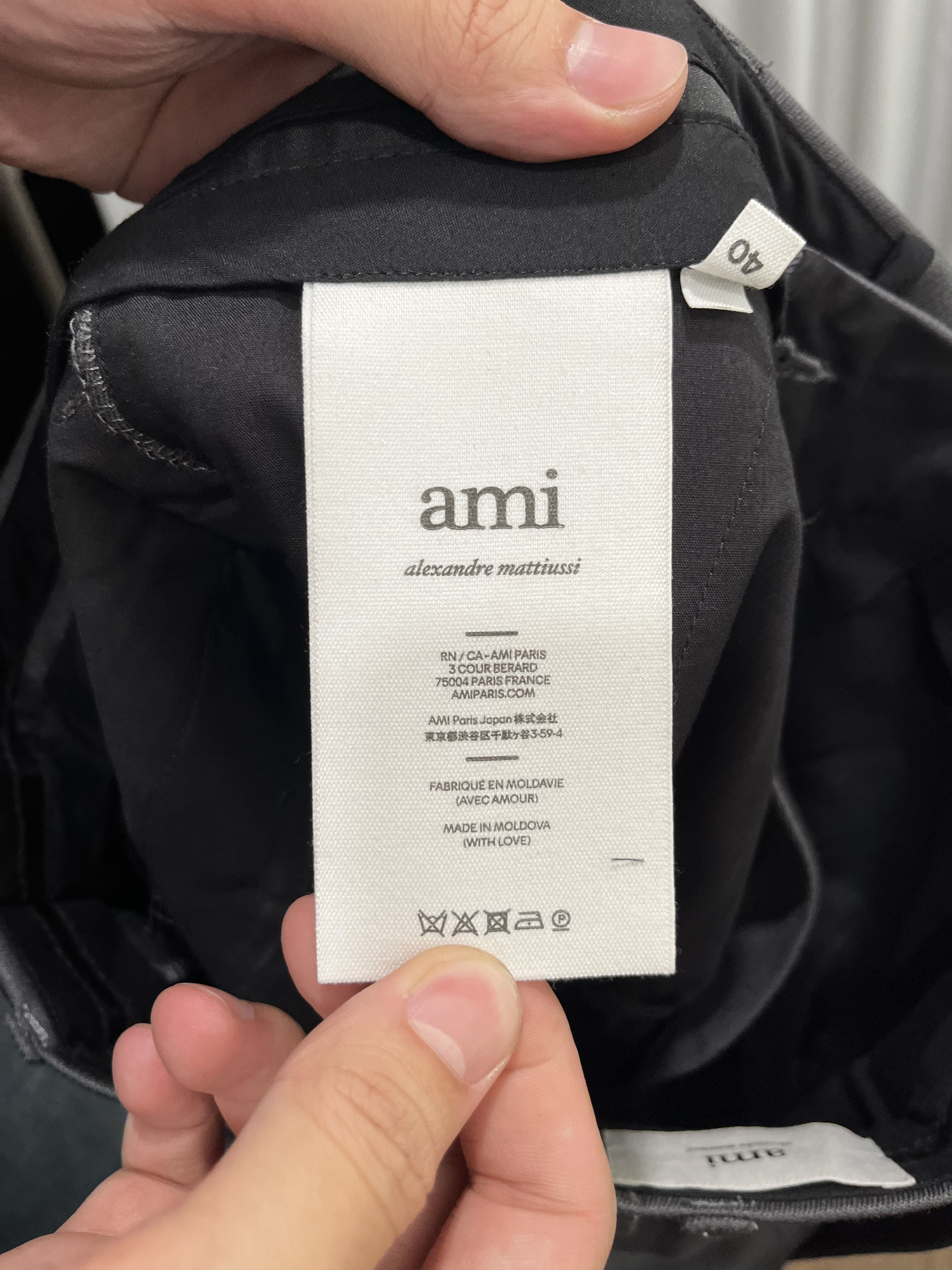 AMI AMI (ALEXANDRE MATTIUSSI) Pressed-Crease Tailored Trousers Size US 40 / EU 56 - 4 Thumbnail
