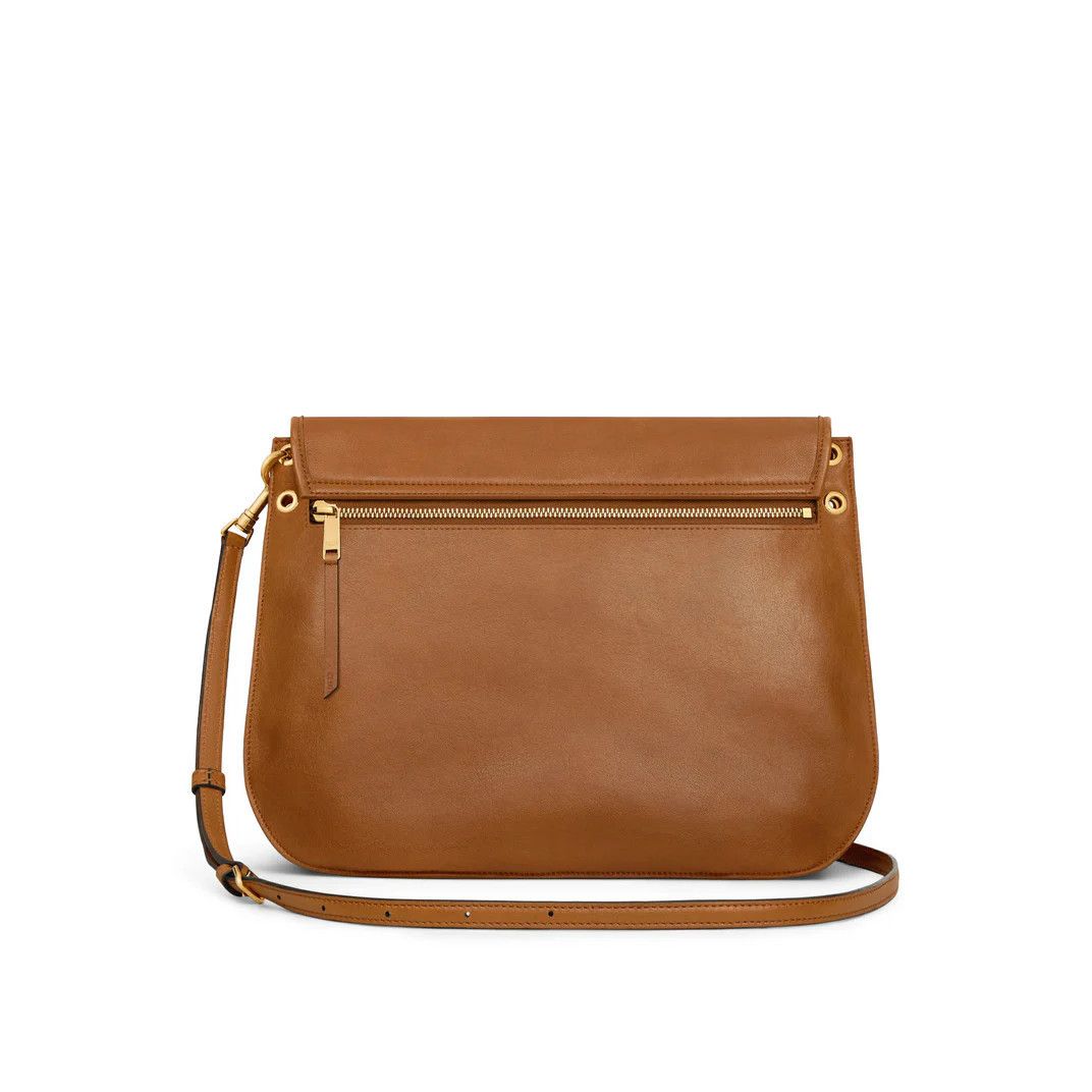 Celine CELINE Soft Triomphe $3350 Soft Tan Leather Shoulder Bag New Size ONE SIZE - 3 Thumbnail
