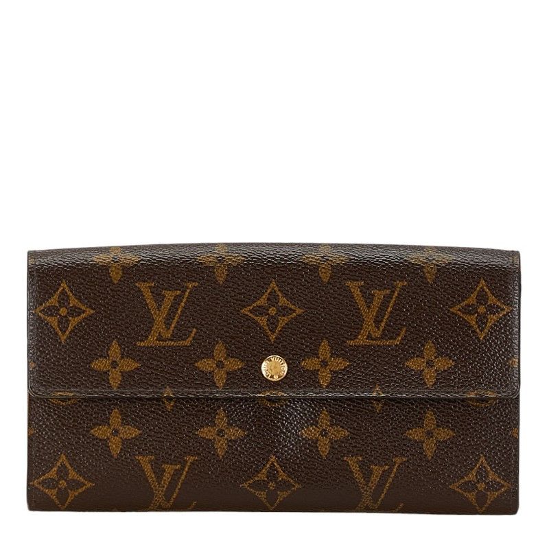 Louis Vuitton Louis Vuitton Louis Vuitton Monogram Sarah Wallet M61734 Brown PVC Leather Canvas Long Wallet M61734 in Very Good Condition Size ONE SIZE - 1 Thumbnail