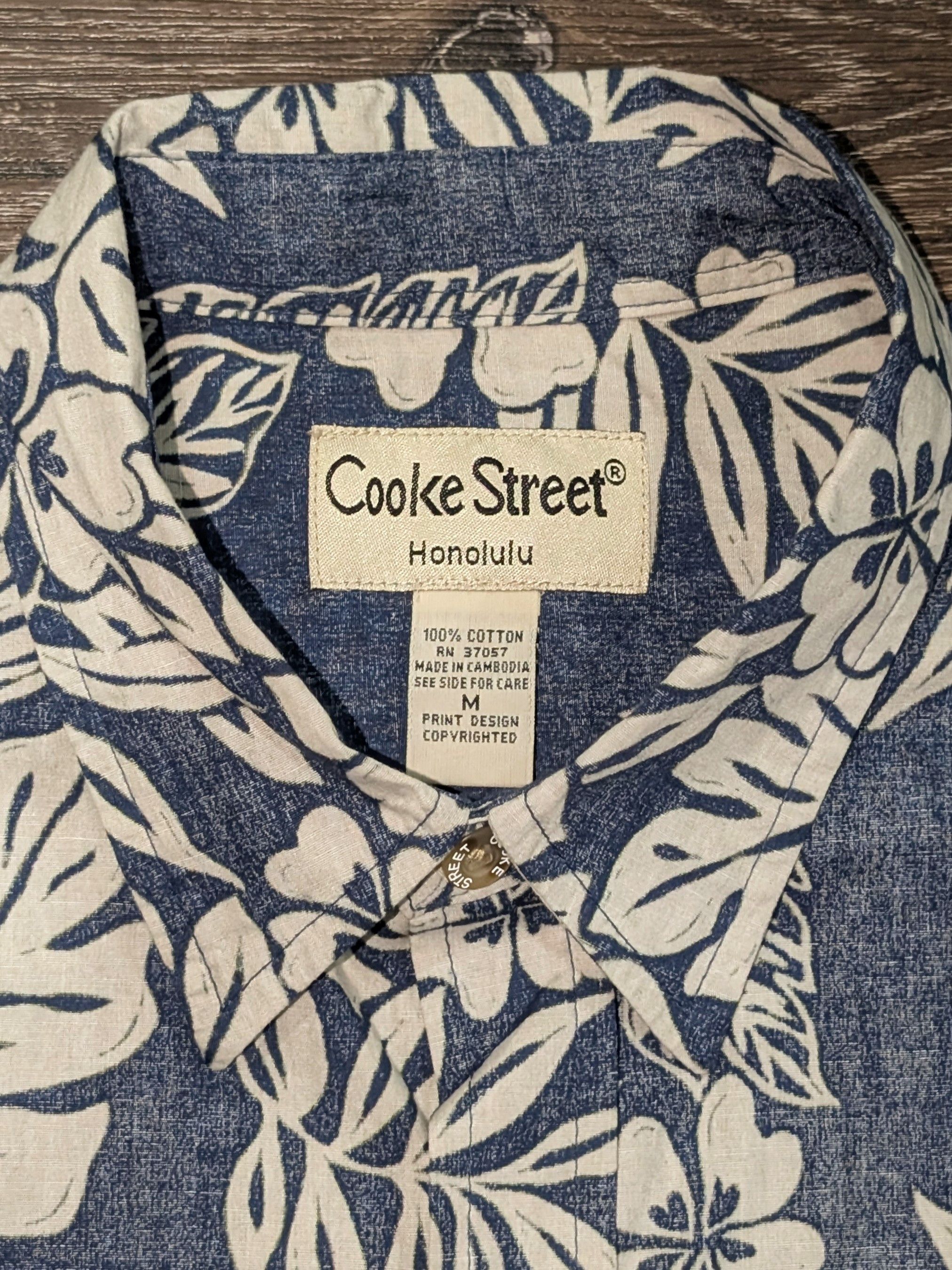 Vintage Vintage Cooke Street blue floral Hawaiian shirt - SIZE M Size US M / EU 48-50 / 2 - 3 Thumbnail