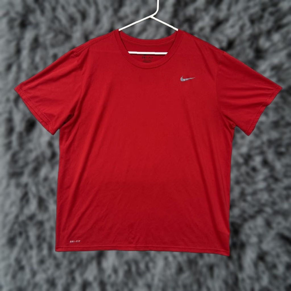 Nike Nike Dri-Fit Legend Fitness Shirt Mens 2XL Red Athletic Training Short Sleeve Crew Neck Swoosh T-Shirt Size US XXL / EU 58 / 5 - 1 Thumbnail