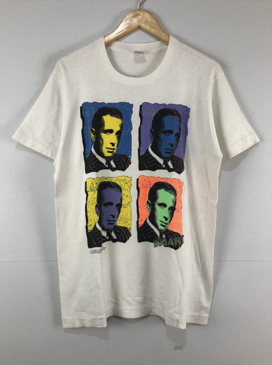 Vintage Vintage 90s Humphrey Bogart T-Shirt Size US L / EU 52-54 / 3 - 1 Thumbnail
