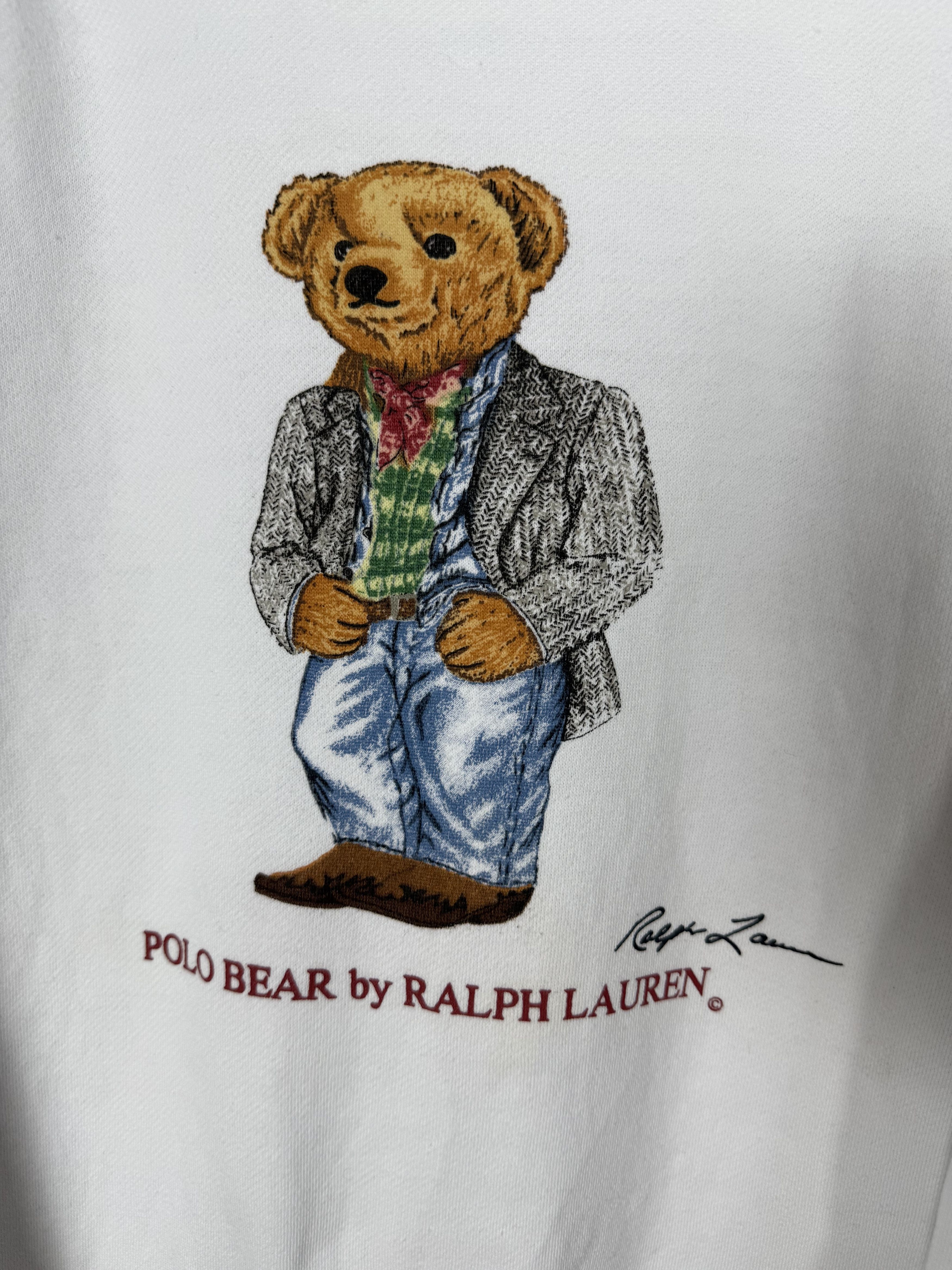 Polo Ralph Lauren Vintage Polo Bear Ralph Lauren Sweatshirt Crewneck Size US L / EU 52-54 / 3 - 2 Thumbnail