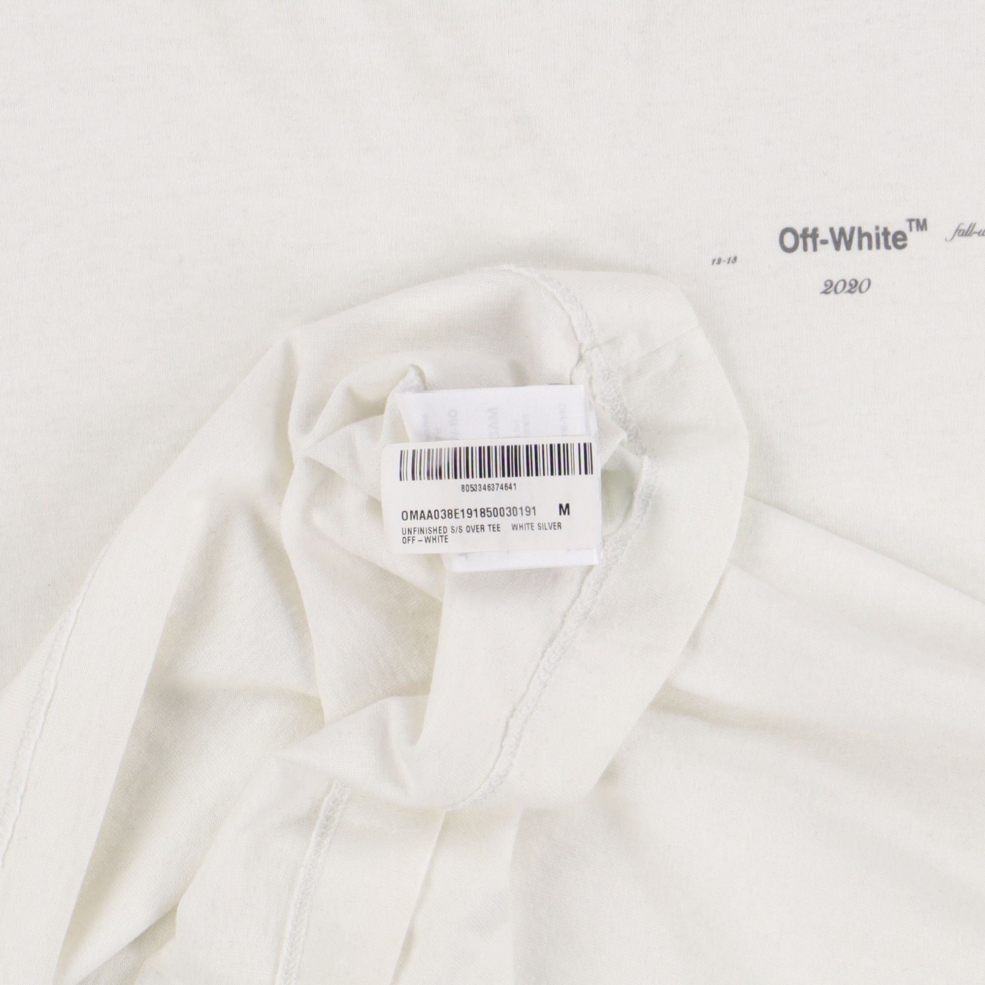 Off-White White Unfinished Reflective Arrows Oversized T-Shirt Size US M / EU 48-50 / 2 - 7 Thumbnail