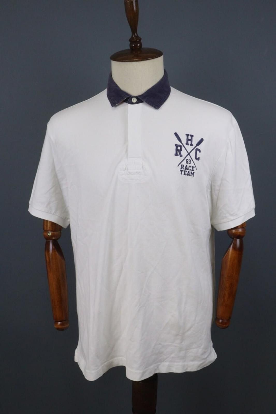 Designer Hackett London Classic Fit White Polo Shirt Size XL Size US XL / EU 56 / 4 - 1 Thumbnail