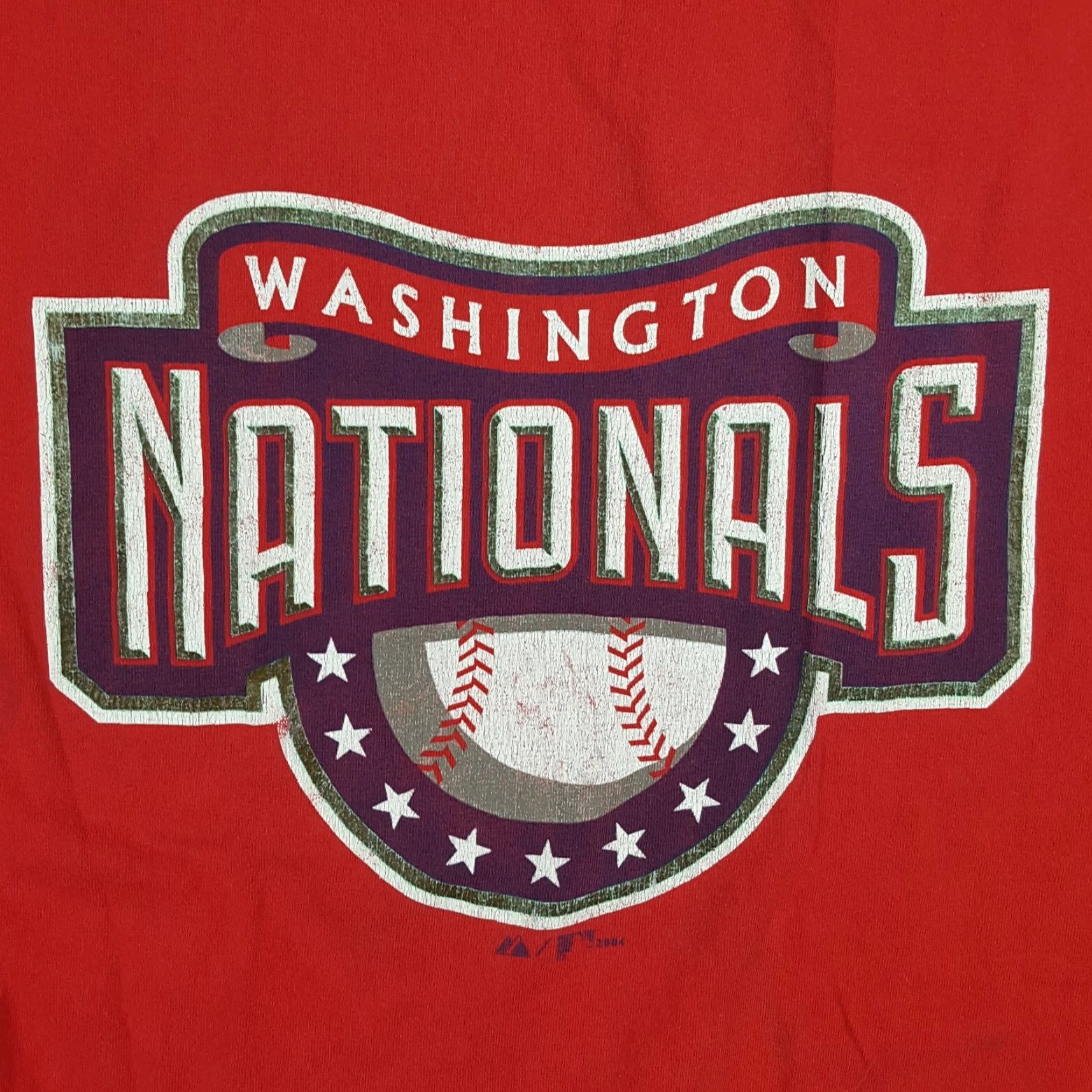 MLB VINTAGE Washington Nationals Baseball T-Shirt Men Small Retro MLB Cotton Logo 90s Sports Size US S / EU 44-46 / 1 - 2 Thumbnail