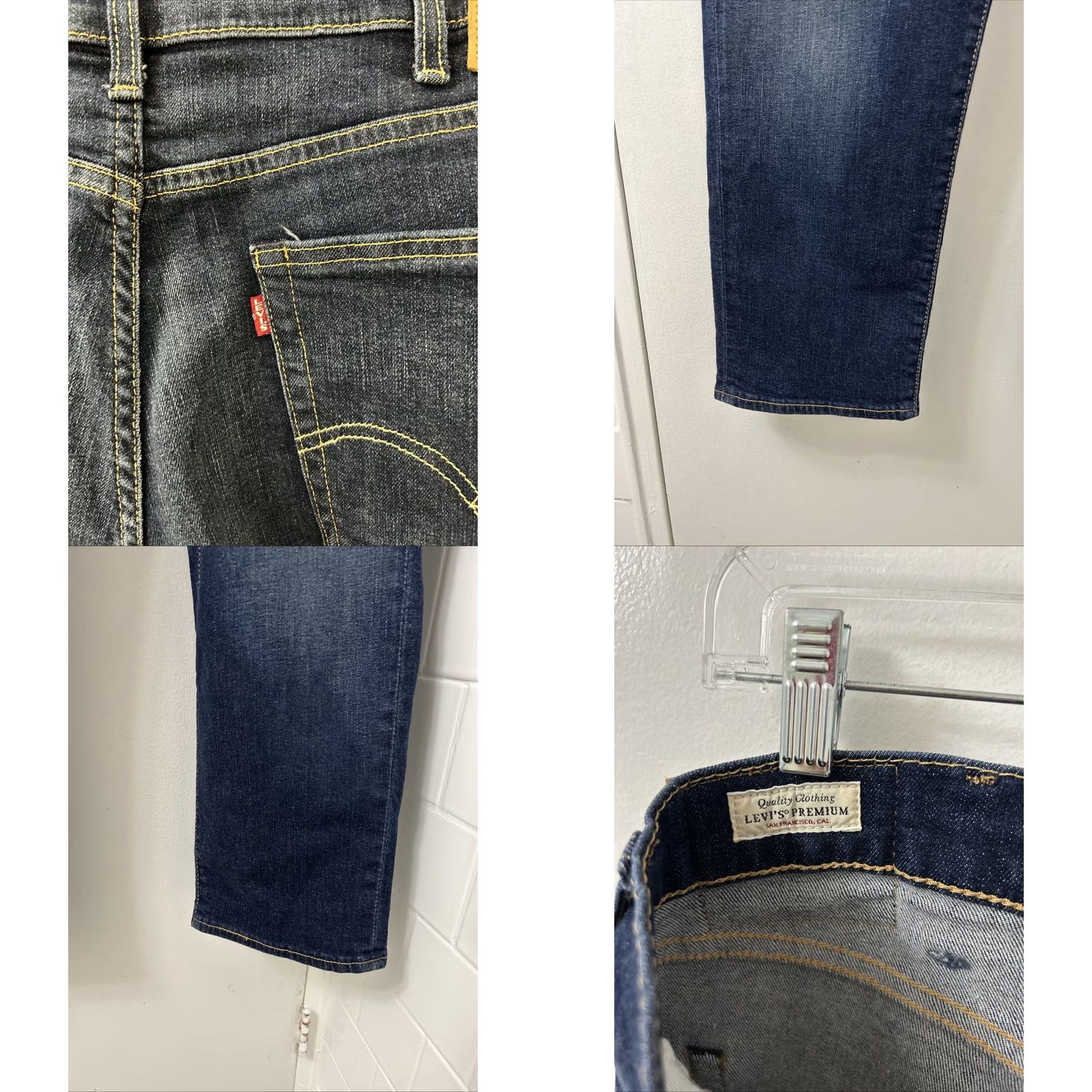 Levi's Levi's Premium Big E 541 Jeans Mens 38x29 Dark Blue Denim Athletic Straight Regular Size Size US 38 / EU 54 - 8 Thumbnail