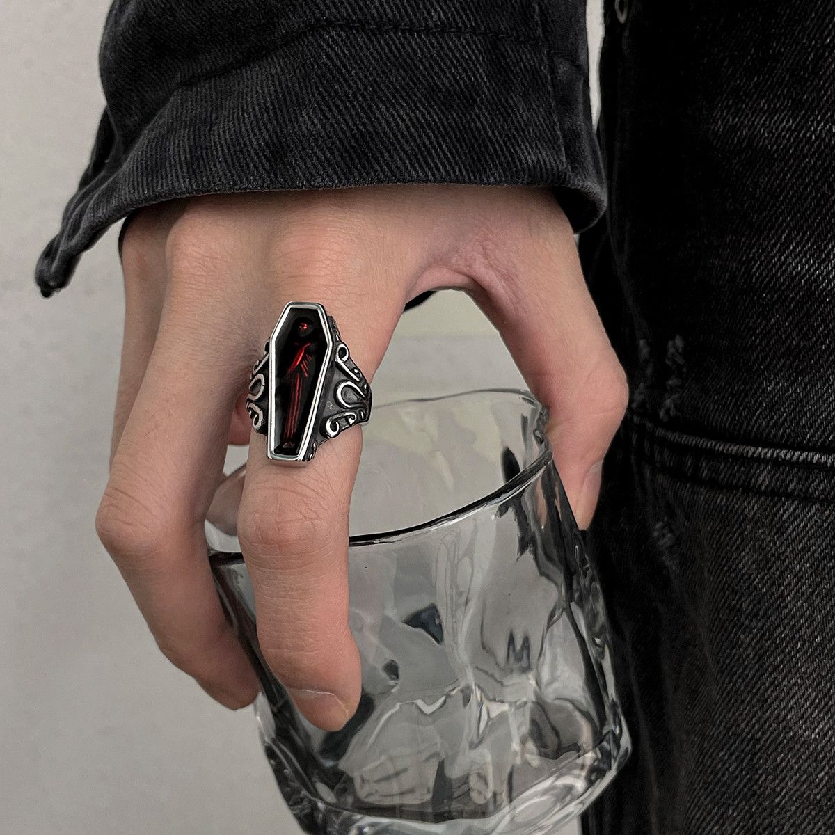Jewelry Bloody mummy Future Jewelry Rings Chrome Ring (Size 7-13) Size ONE SIZE - 1 Thumbnail