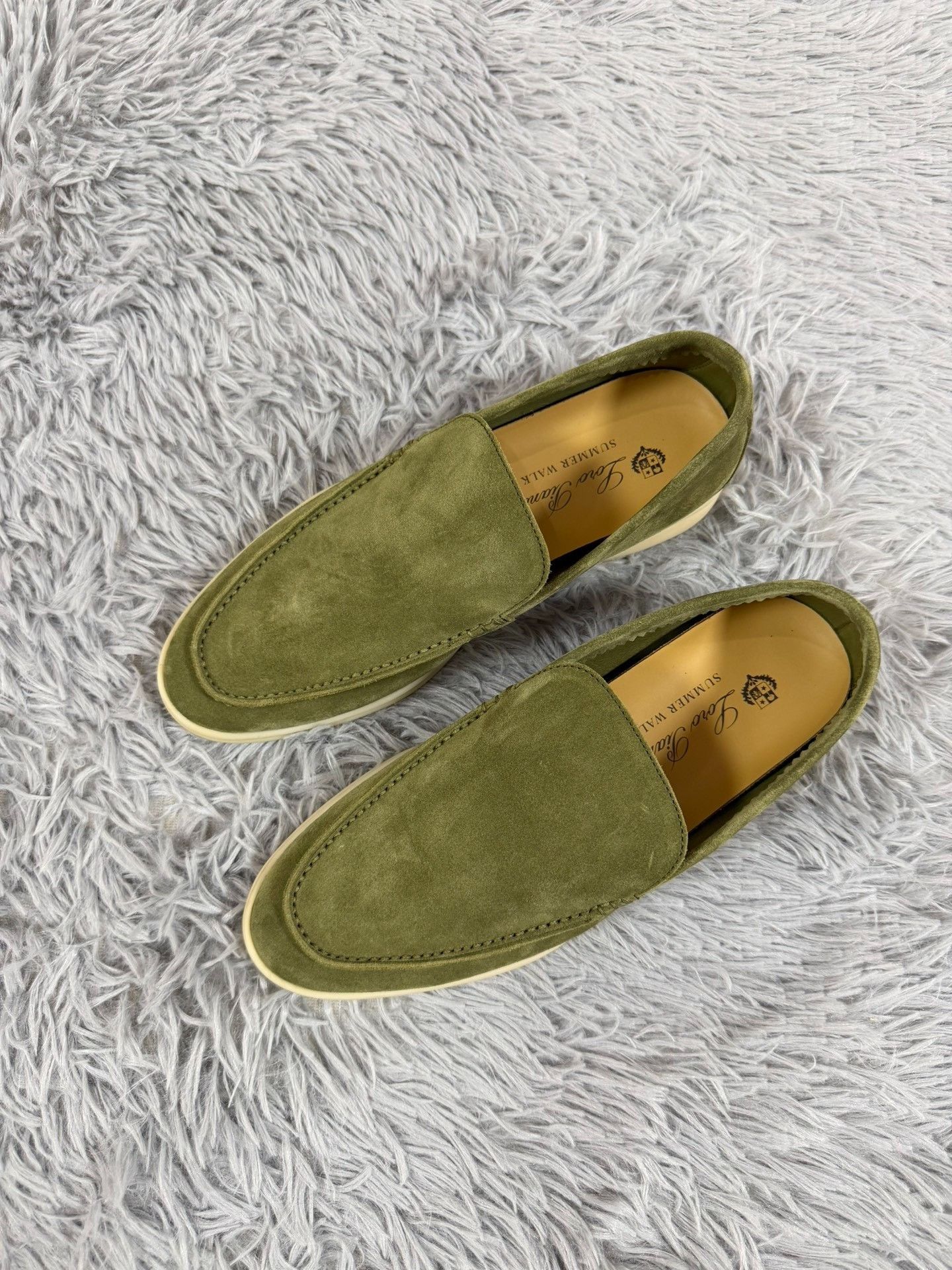 Loro Piana Loro Piana Green Slip Ons 6 Men Size US 6 / EU 39 - 1 Thumbnail