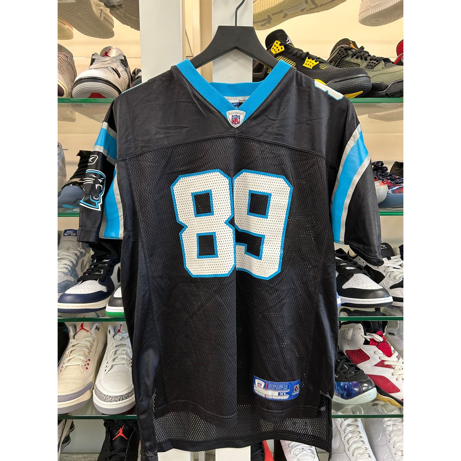 Mitchell & Ness Steve Smith Sr. #89 Carolina Panthers Jersey