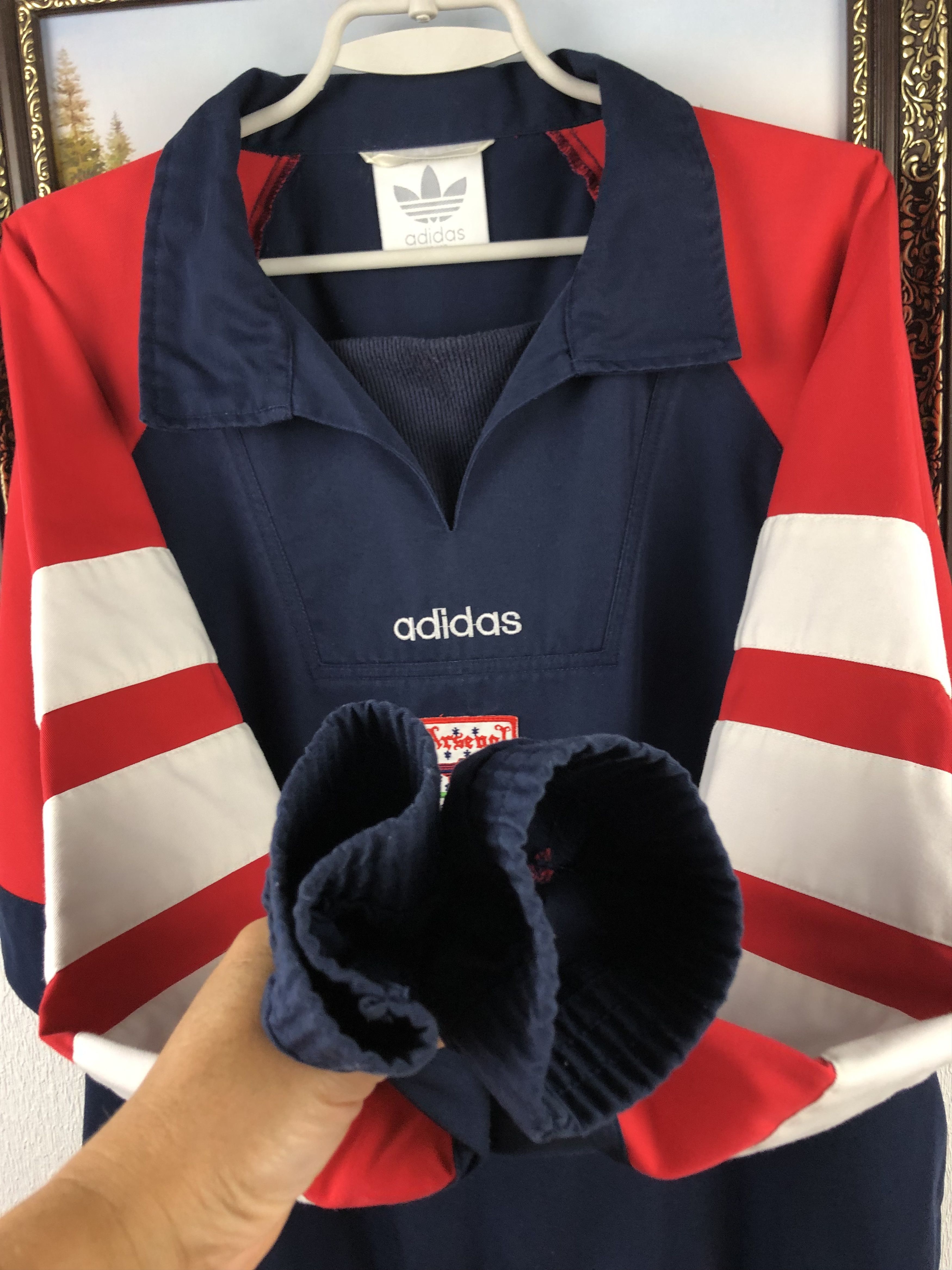 Adidas Vintage Arsenal Jacket Soccer Sweatshirt Adidas Gunners Size US L / EU 52-54 / 3 - 7 Thumbnail