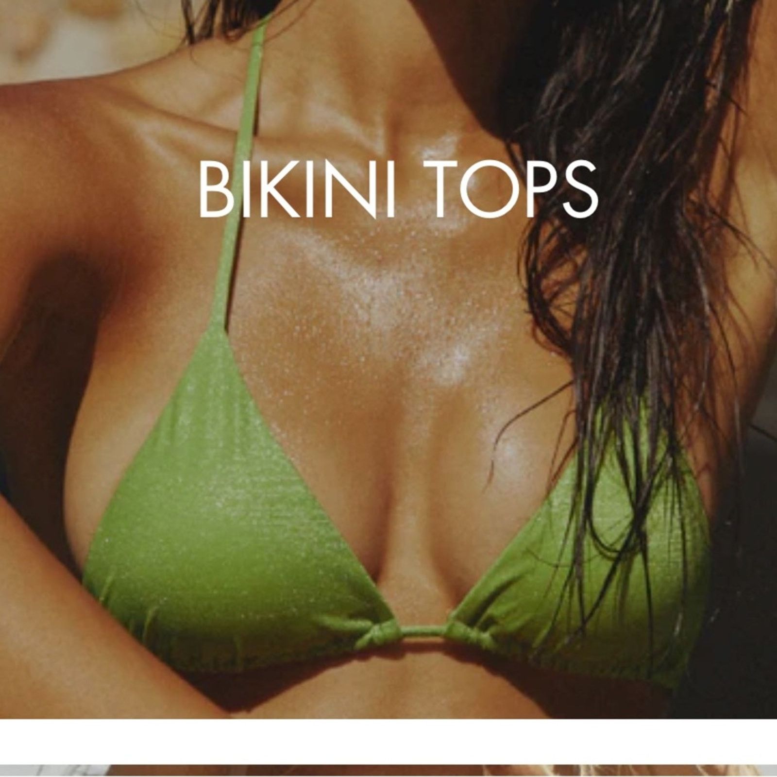 Other NWT!! Monica Hansen Green Swim Top, Shimmer, Size M Size M / US 6-8 / IT 42-44 - 6 Thumbnail