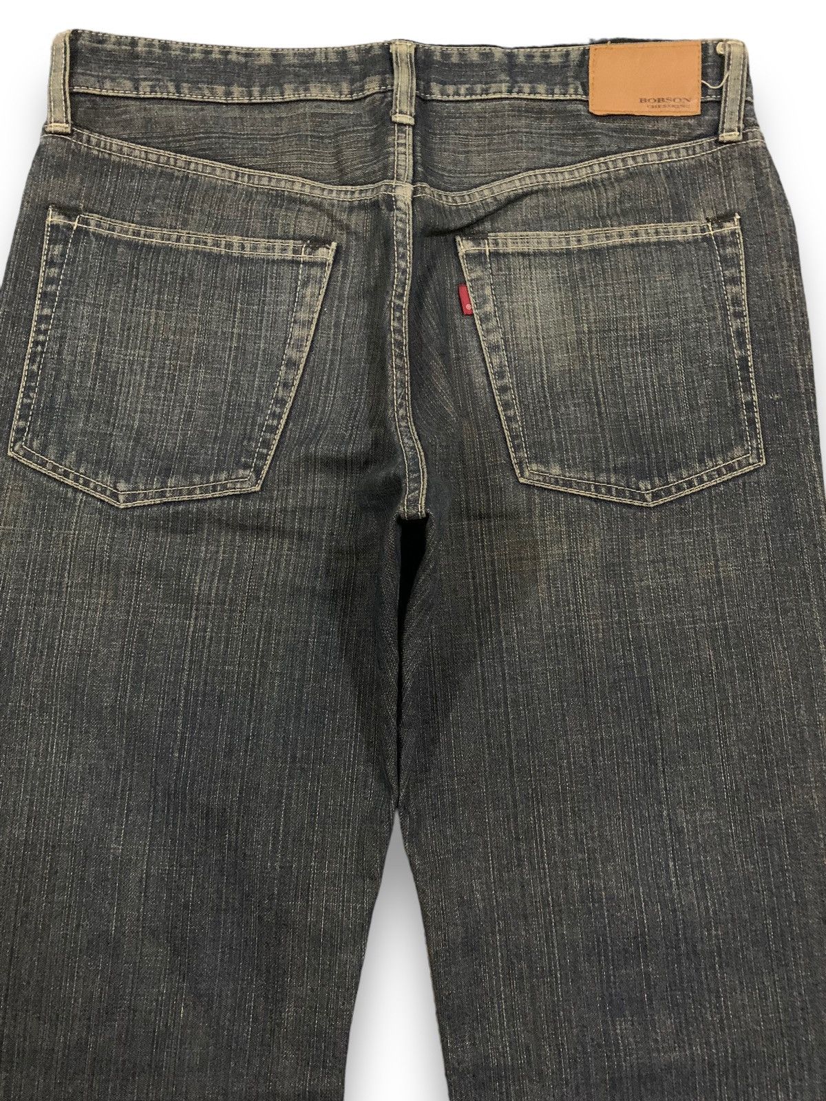 Japanese Brand Vintage Bobson Mud Wash Baggy Distressed Grunge Jeans Size US 32 / EU 48 - 12 Thumbnail