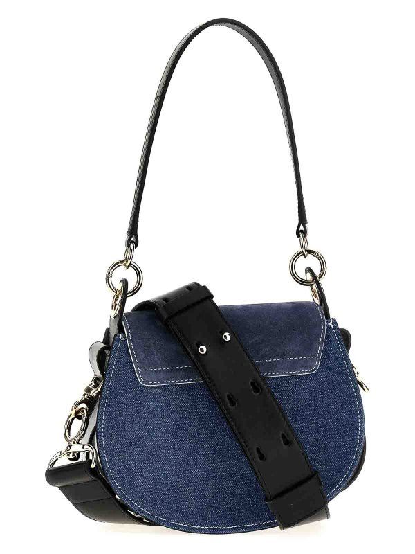 Chloe o1loc1c10425 Size: OS / Denim Suede Calfsk Tess Bag in Denim Size ONE SIZE - 2 Thumbnail