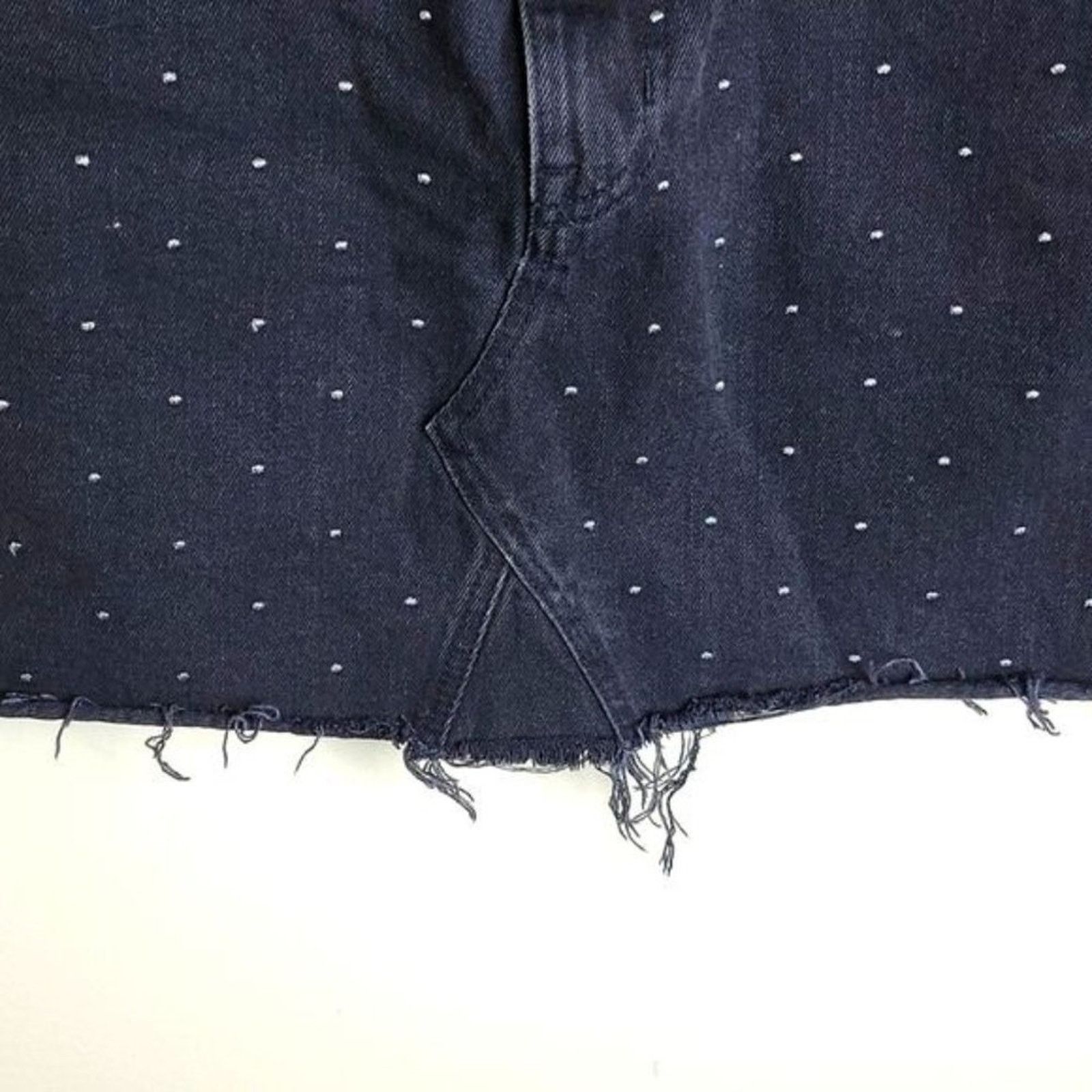 Madewell Madewell Denim Mini Skirt Fringe Hem Size 27" / US 4 / IT 40 - 3 Thumbnail