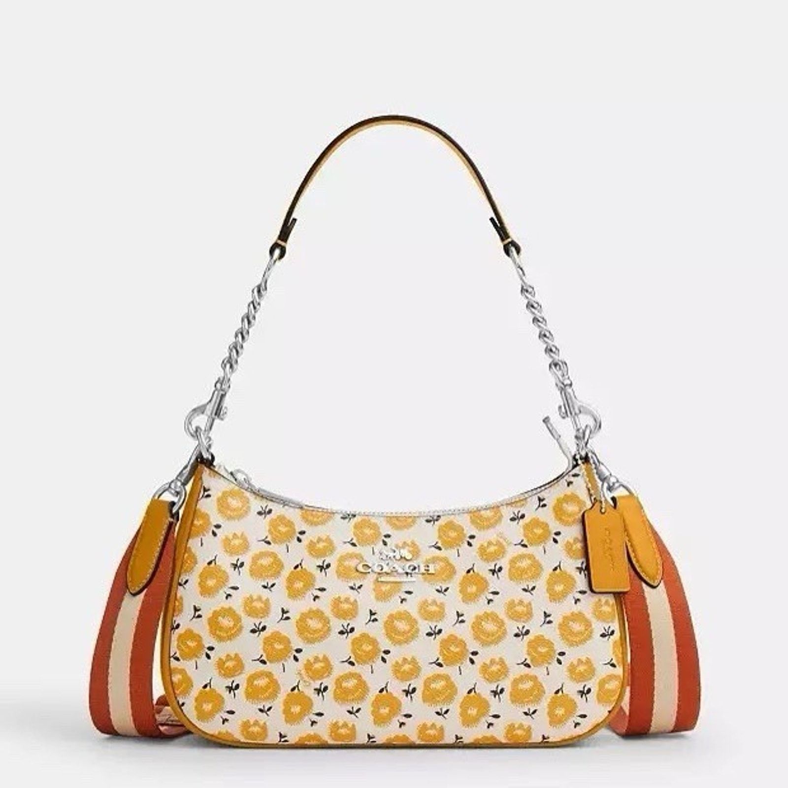 Coach NWT COACH Teri Shoulder Bag Floral CBI49 Crossbody Bag Size ONE SIZE - 6 Thumbnail