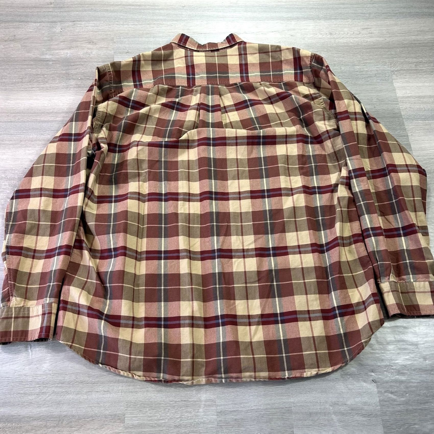 J.Crew J.Crew Plaid Shirt Mens XL Brown Cotton Long Sleeve Button-Down Casual Pocket Size US XL / EU 56 / 4 - 2 Thumbnail