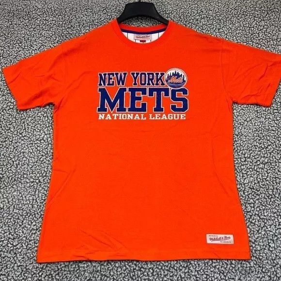 Mitchell & Ness New York Mets Shirt Men Extra Large Short Sleeve Cotton Size US XL / EU 56 / 4 - 1 Thumbnail