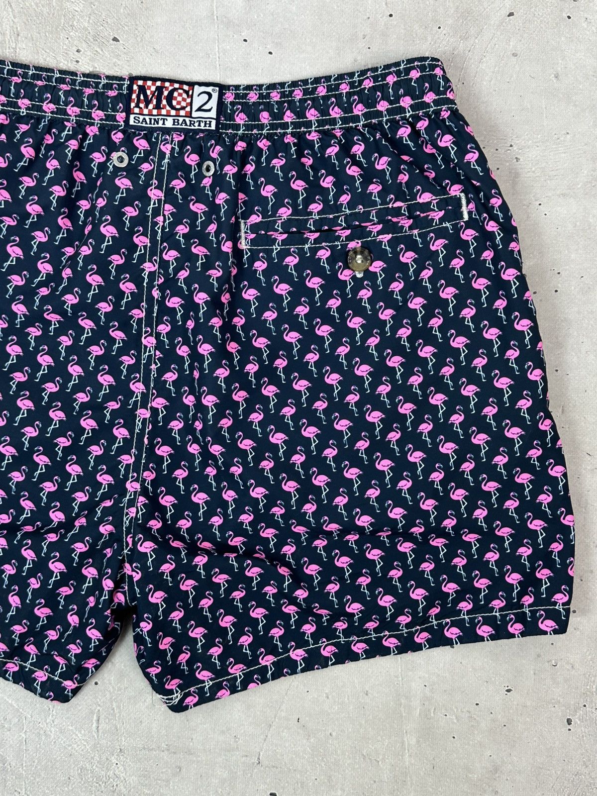 MC2 Saint Barth Mc2 Saint Barth Flamingo Printed Nylon Men’s Shorts Size US 30 / EU 46 - 9 Thumbnail