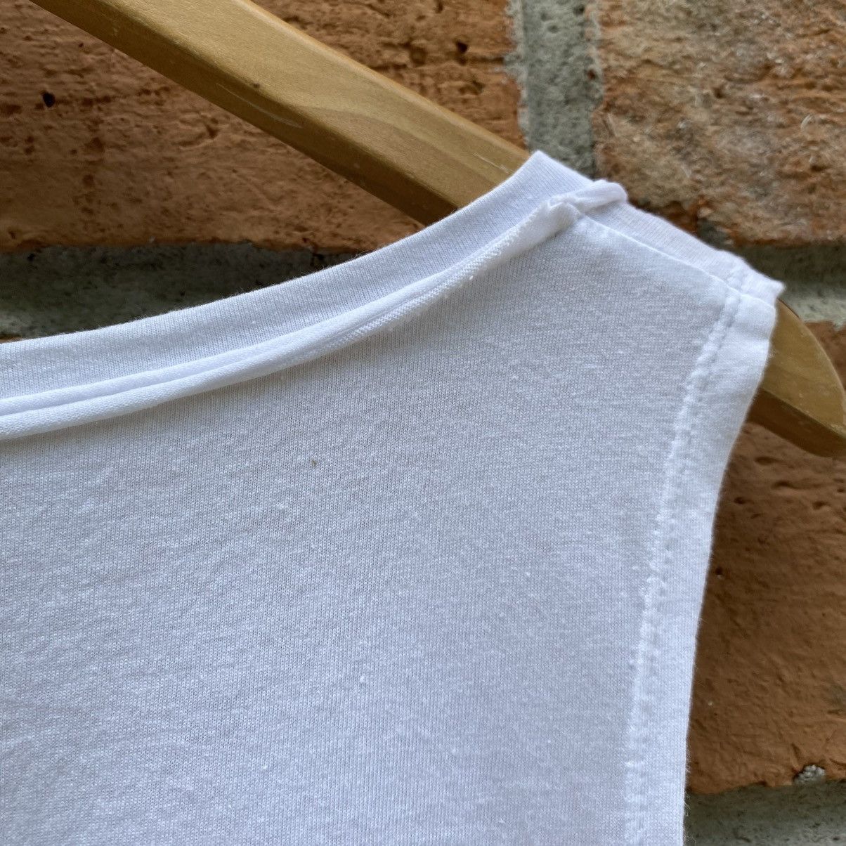 Sunao Kuwahara Sunao Kuwahara White Sleeveless Graphic Asymmetrical Hem Top Size M / US 6-8 / IT 42-44 - 10 Thumbnail