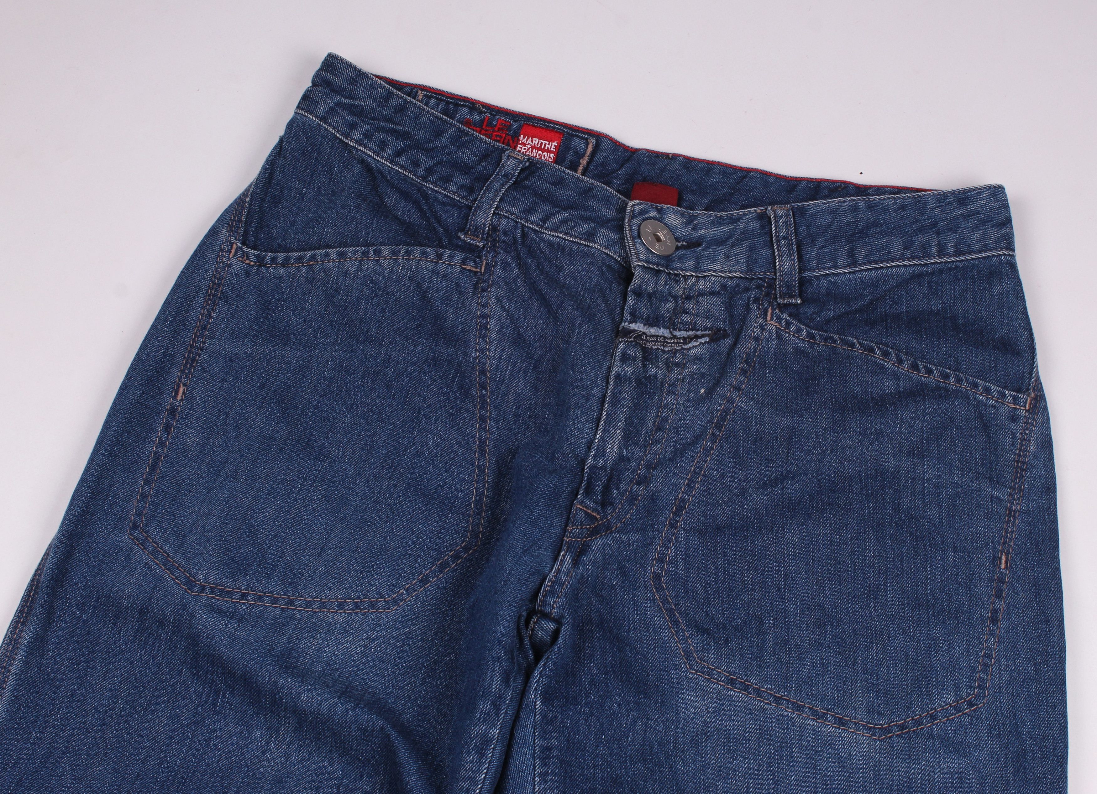 Marithe + Francois Girbaud × Vintage Vintage Marithe Francois Girbaud 90's Blue Baggy Jeans Size 30" / US 8 / IT 44 - 2 Thumbnail