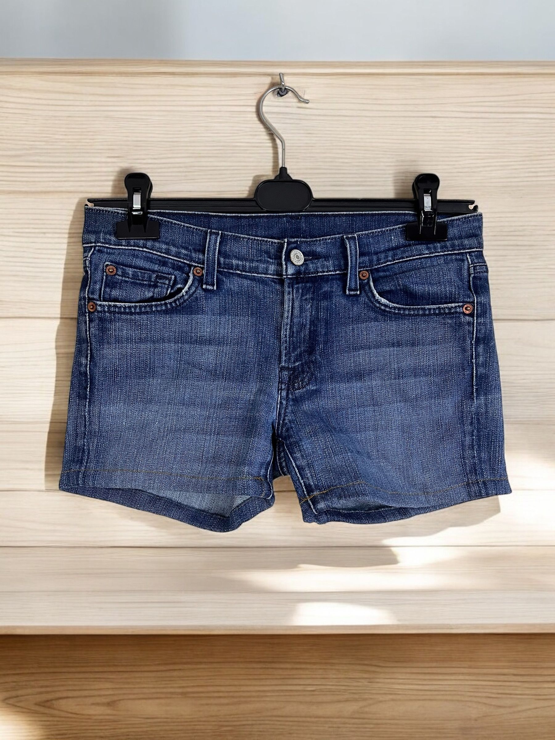 7 For All Mankind 7 for all Mankind denim mini shorts size 27 Size 27" / US 4 / IT 40 - 1 Thumbnail