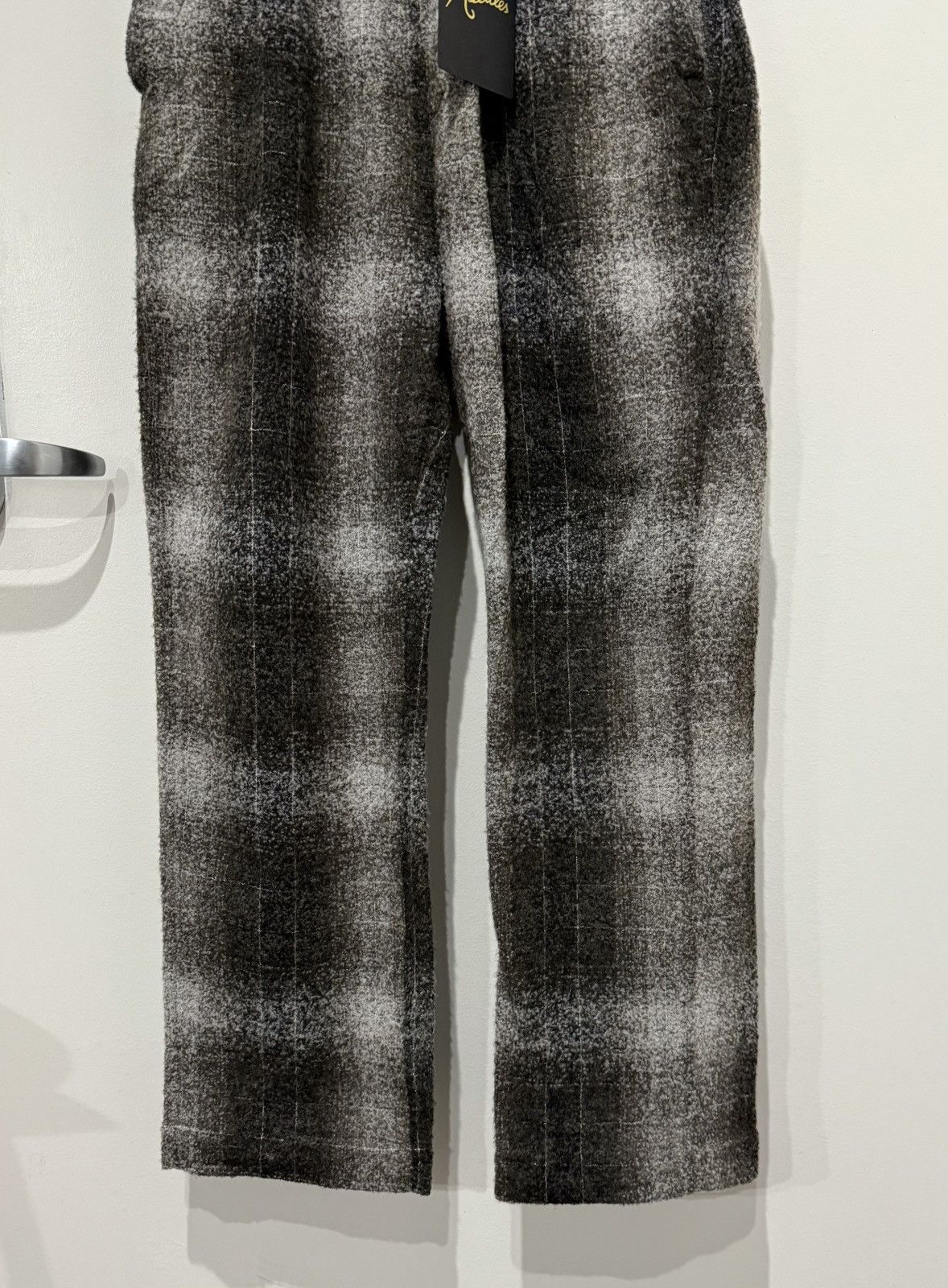 Needles Needles Embellished Checked Wool-Blend Flannel Trousers [M] Size US 30 / EU 46 - 7 Thumbnail