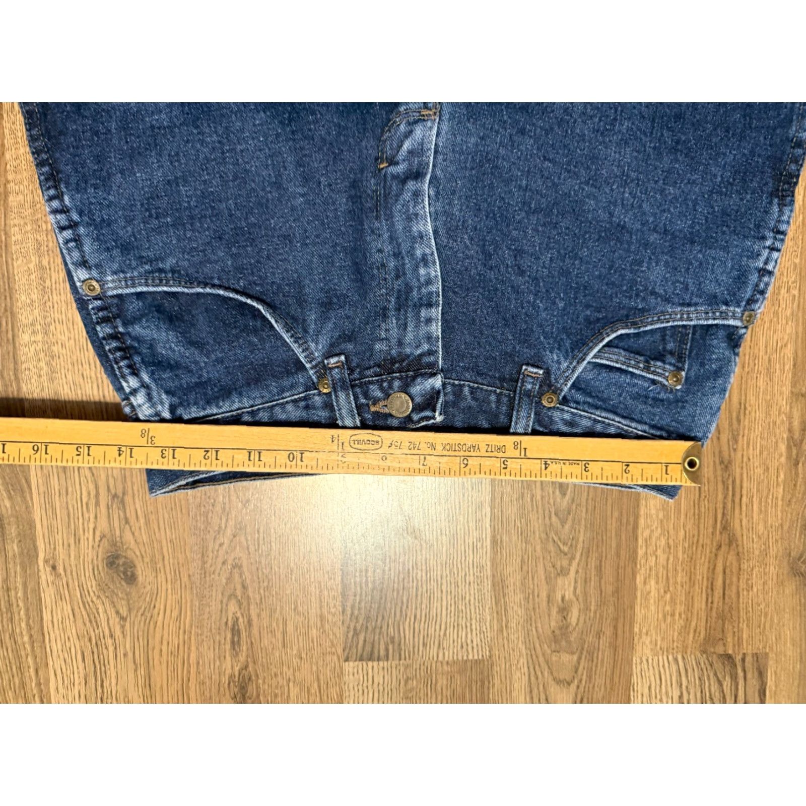 Wrangler Wrangler Jeans Men's 30x32 Blue Denim Straight Leg Jeans 5-Pocket Regular Rise Inseam 32" Cotton Denim Size US 30 / EU 46 - 7 Thumbnail