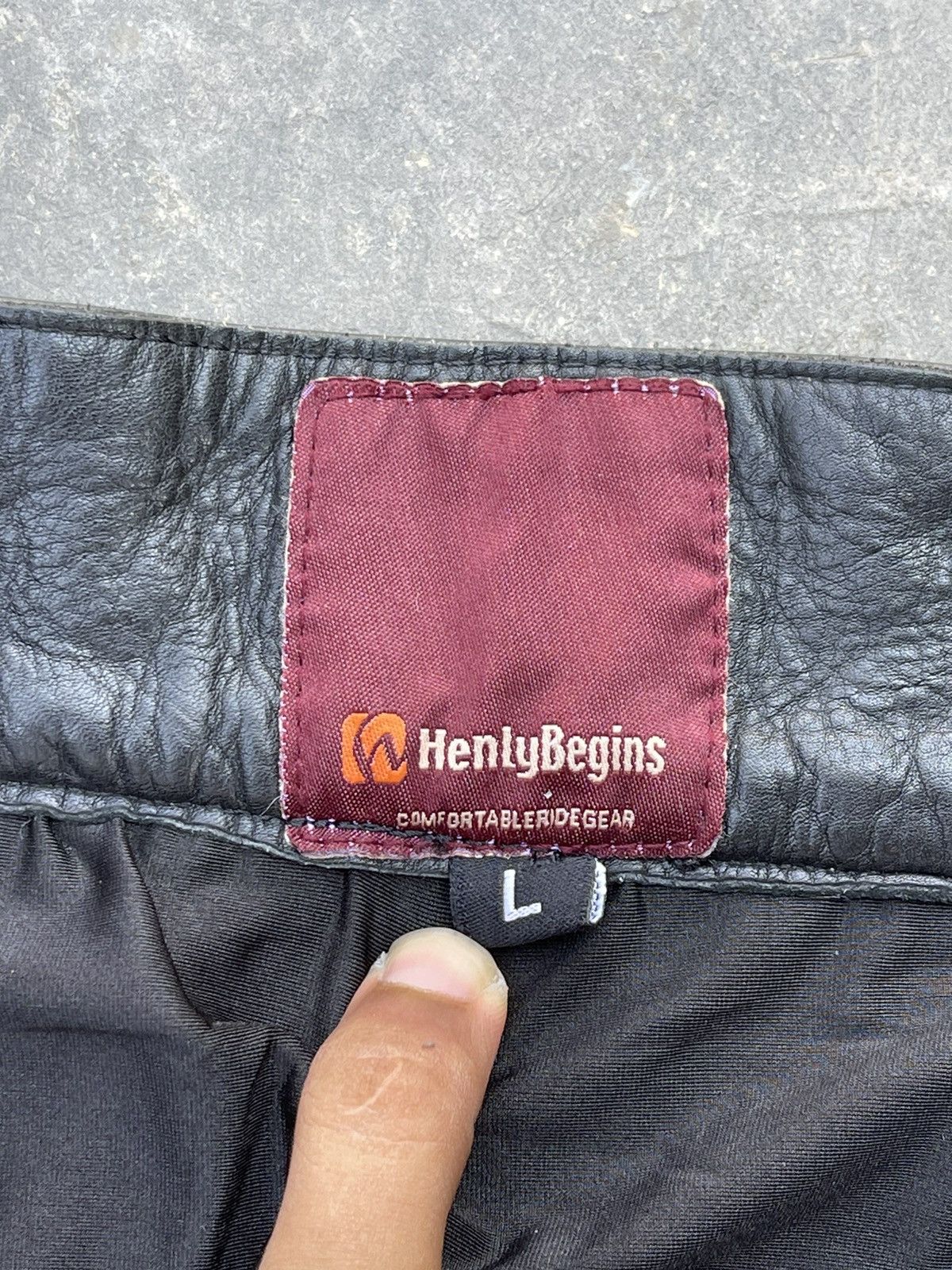 14th Addiction 🔥Vtg Henly Begins by Daytona Genuine Leather Bootcut Pants Size US 31 - 20 Thumbnail
