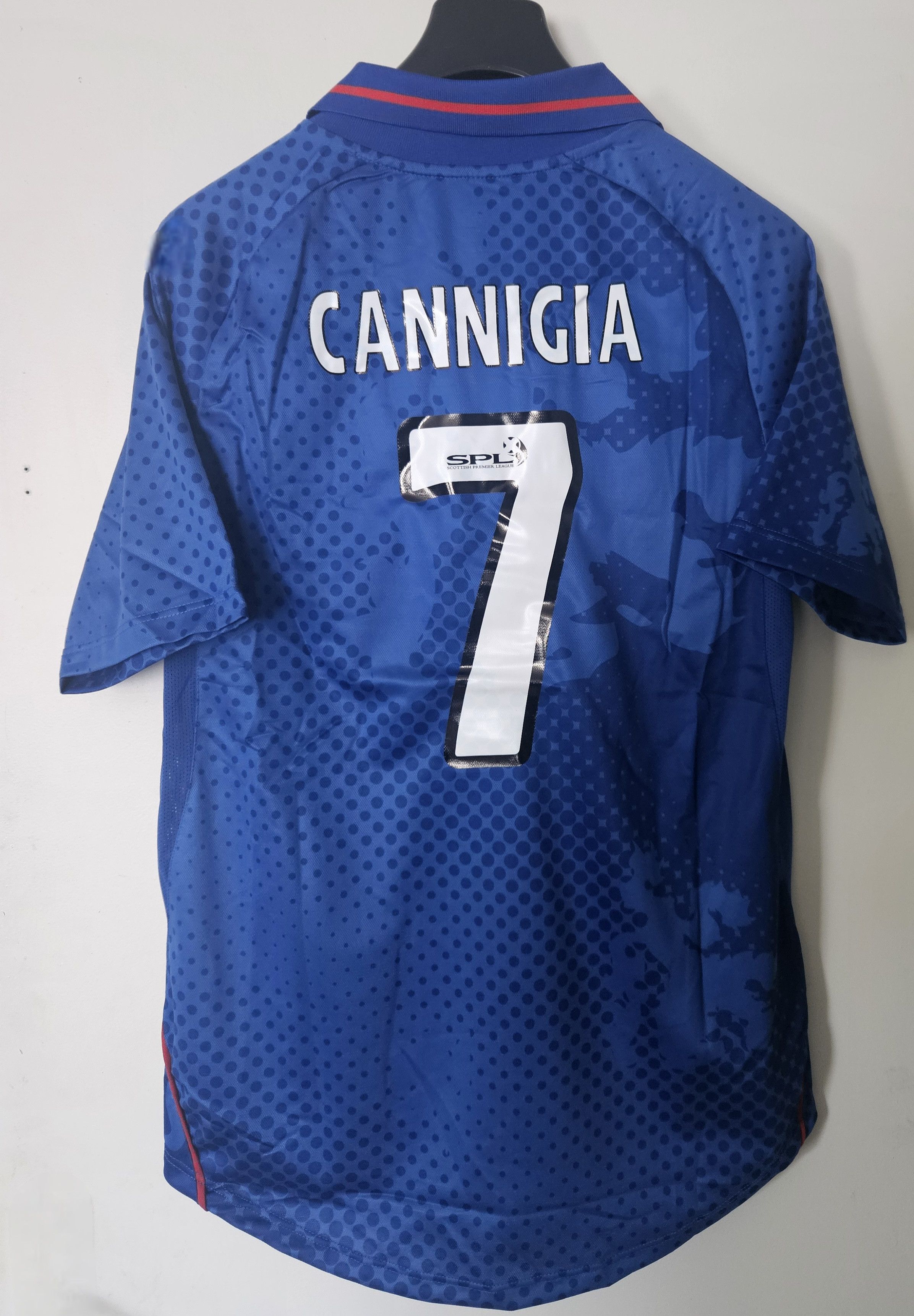 Other Caniggia 7 Glasgow Rangers 2002–03 Vintage Soccer Trikot Size US L / EU 52-54 / 3 - 1 Thumbnail