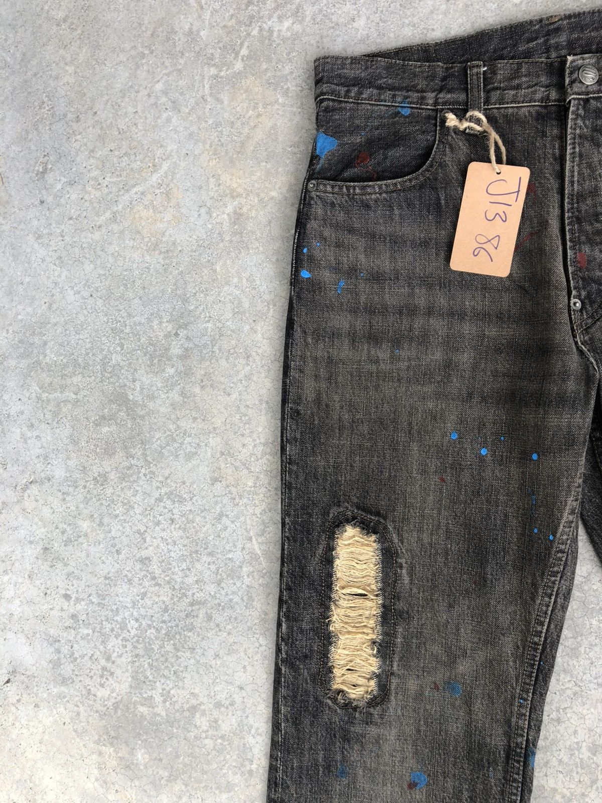 PPFM PPFM Punk Style Distressed Jeans Size US 32 / EU 48 - 4 Thumbnail