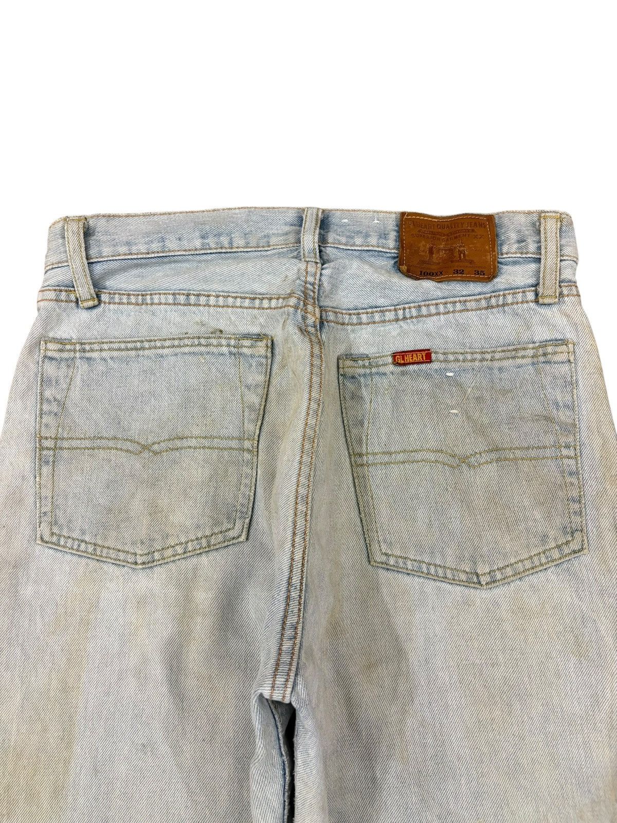 Japanese Brand Vintage Japanese Brand Dirtied Mud Wash Loose Selvedge Jeans Size US 31 - 9 Thumbnail